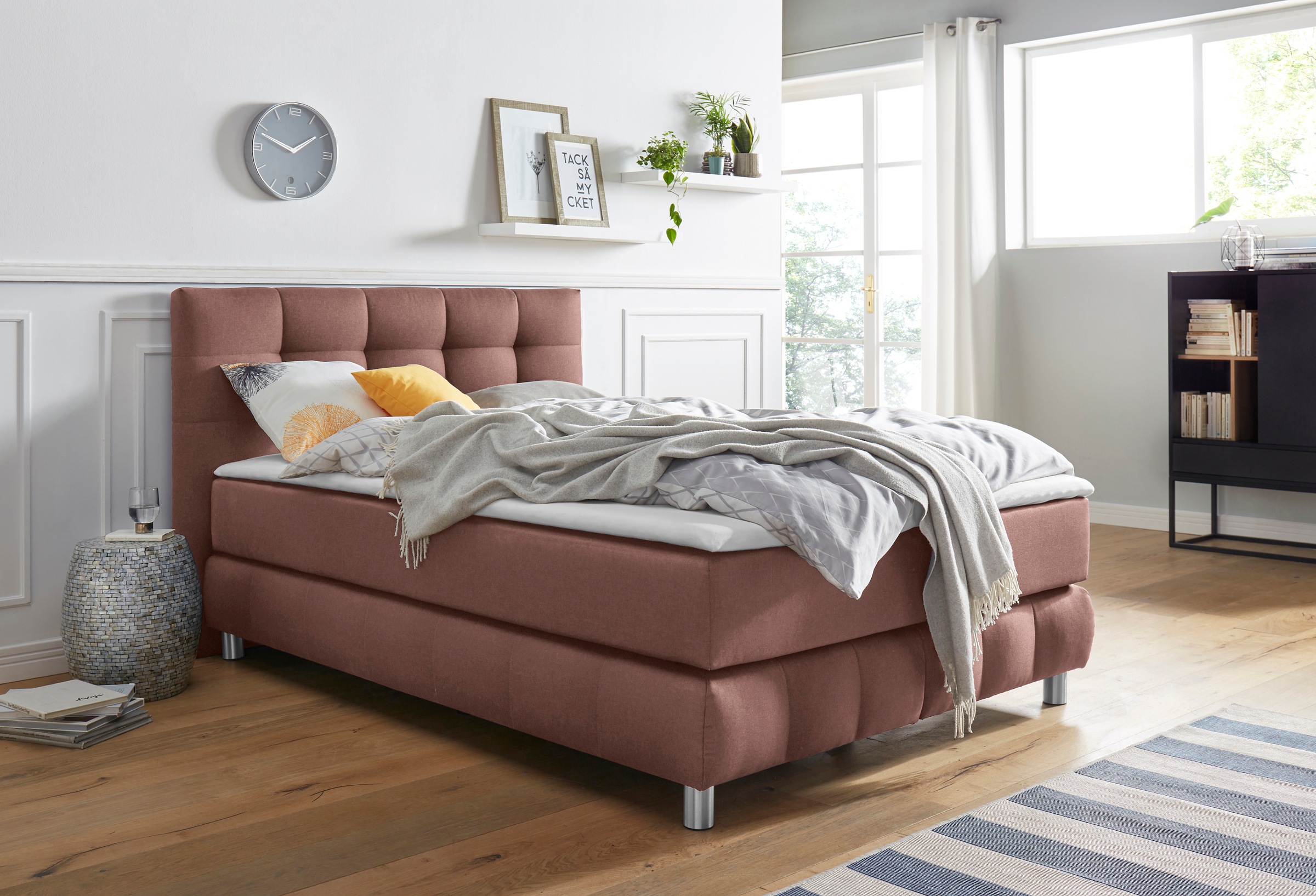 andas Boxspringbett »Salo«, incl. Topper, 6 Breiten, 2 Härtegrade, TFK auch in Härtegrad 4