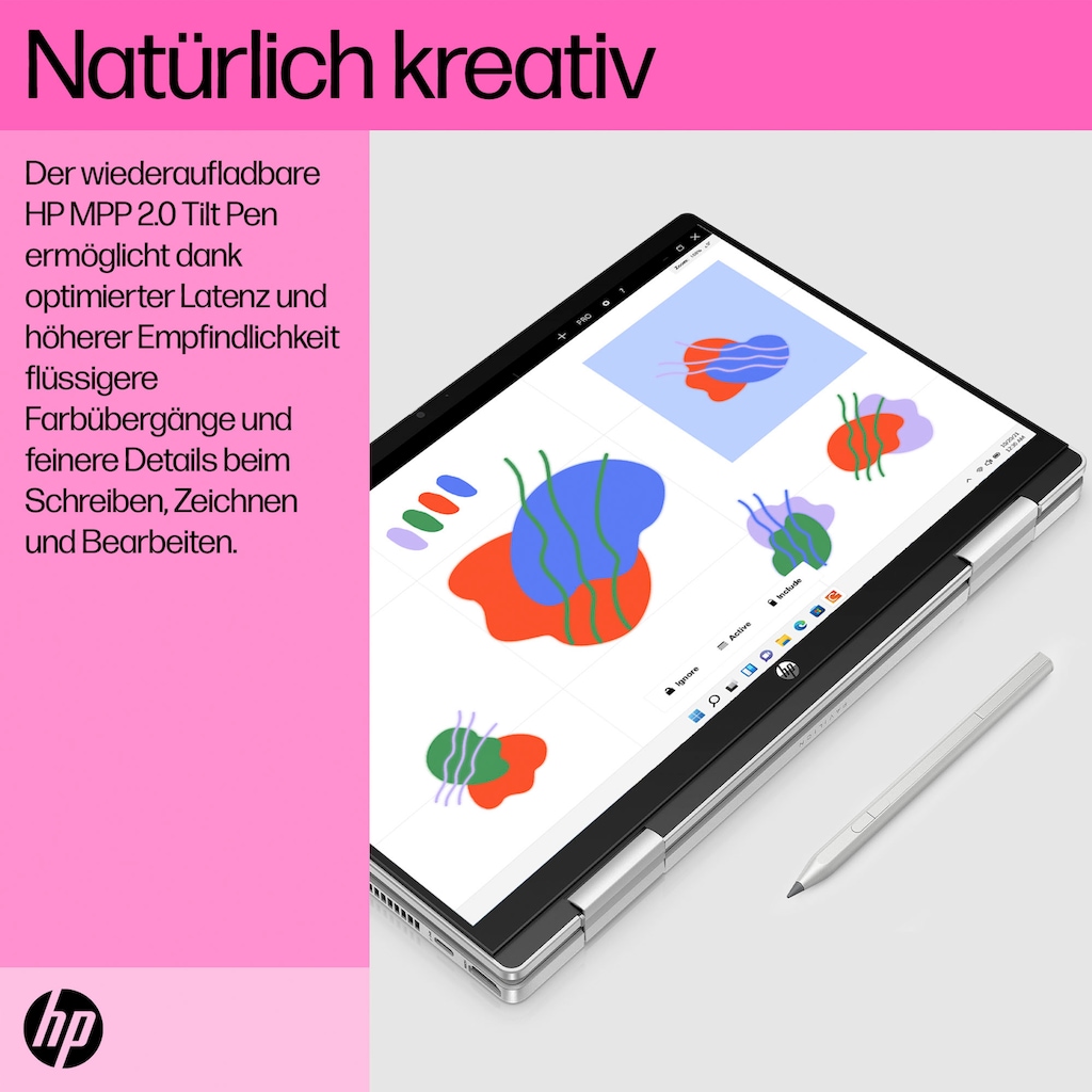 HP Convertible Notebook »14-ek1274ng«, 35,6 cm, / 14 Zoll, Intel, Core i7, Iris Xe Graphics, 512 GB SSD