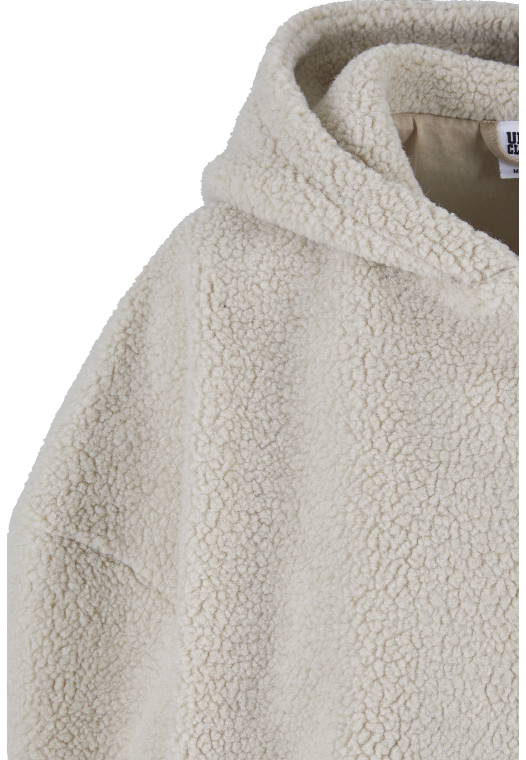 Urban Classics Sweat-shirt à Zip Oversized Sherpa Wet Sand 3XL Femme 3