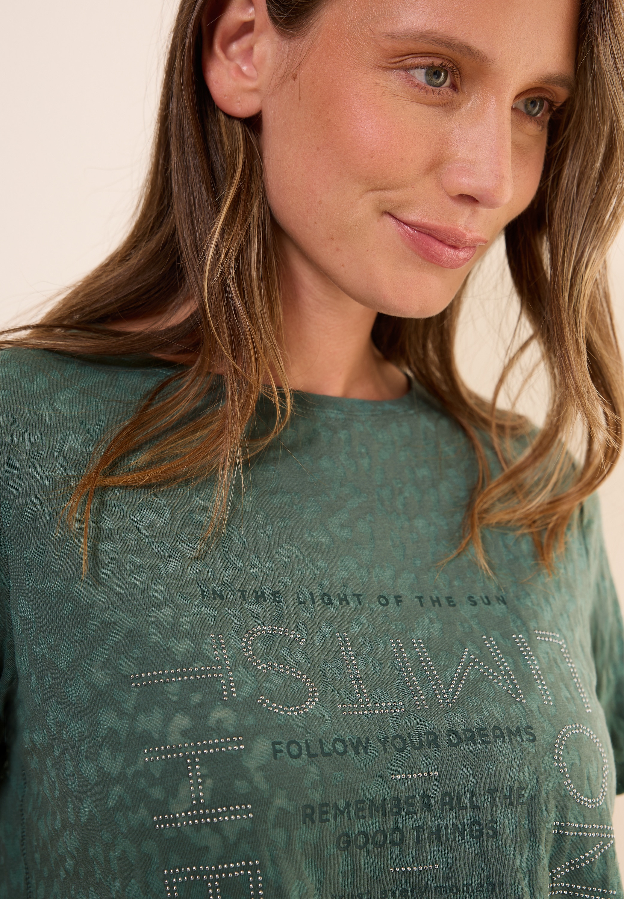 Cecil T-Shirt, mit Schmucksteinen
