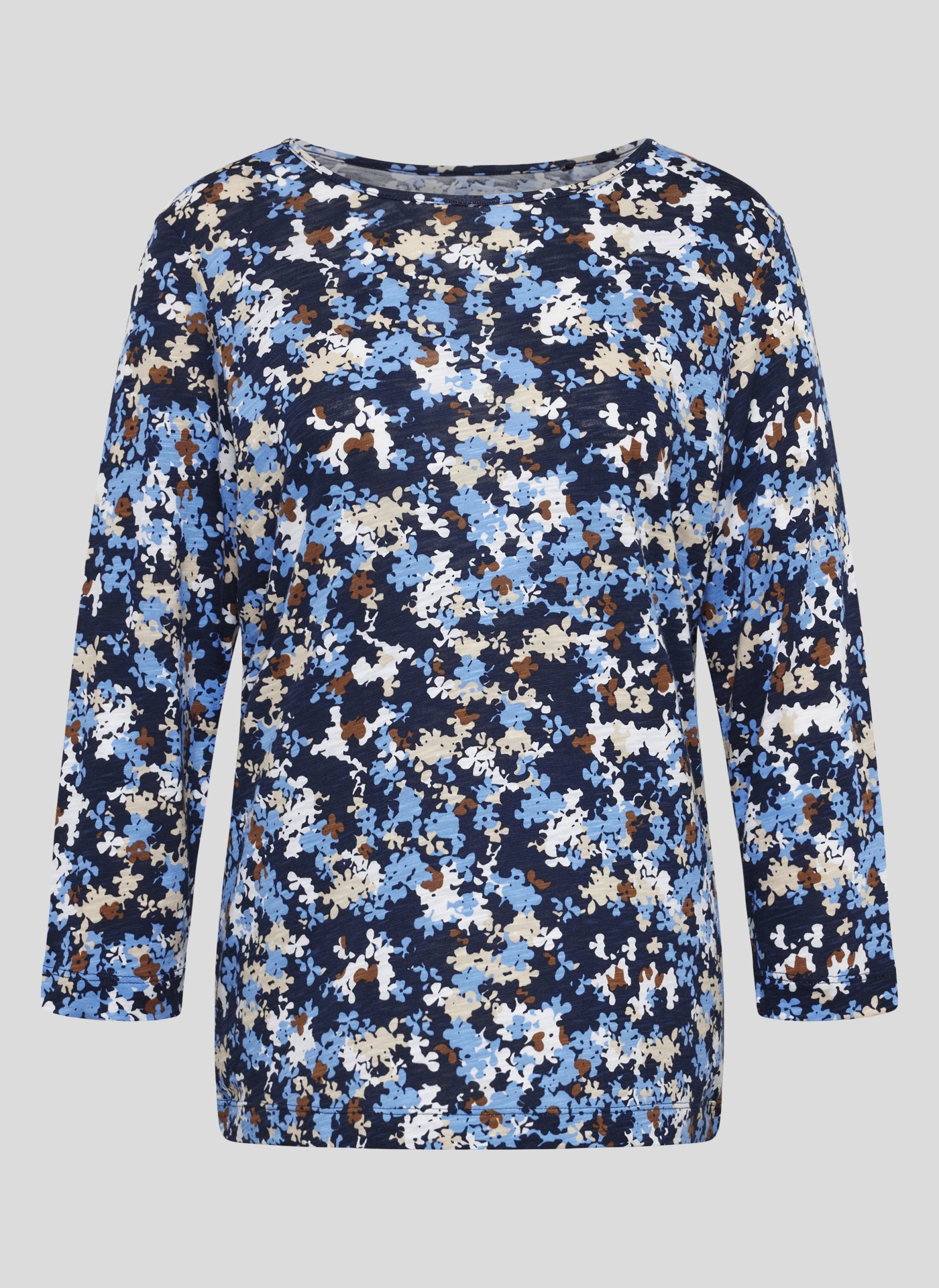 Rabe Print-Shirt »Rabe Blumiges 3/4-Arm-Shirt in Blau und Beige«