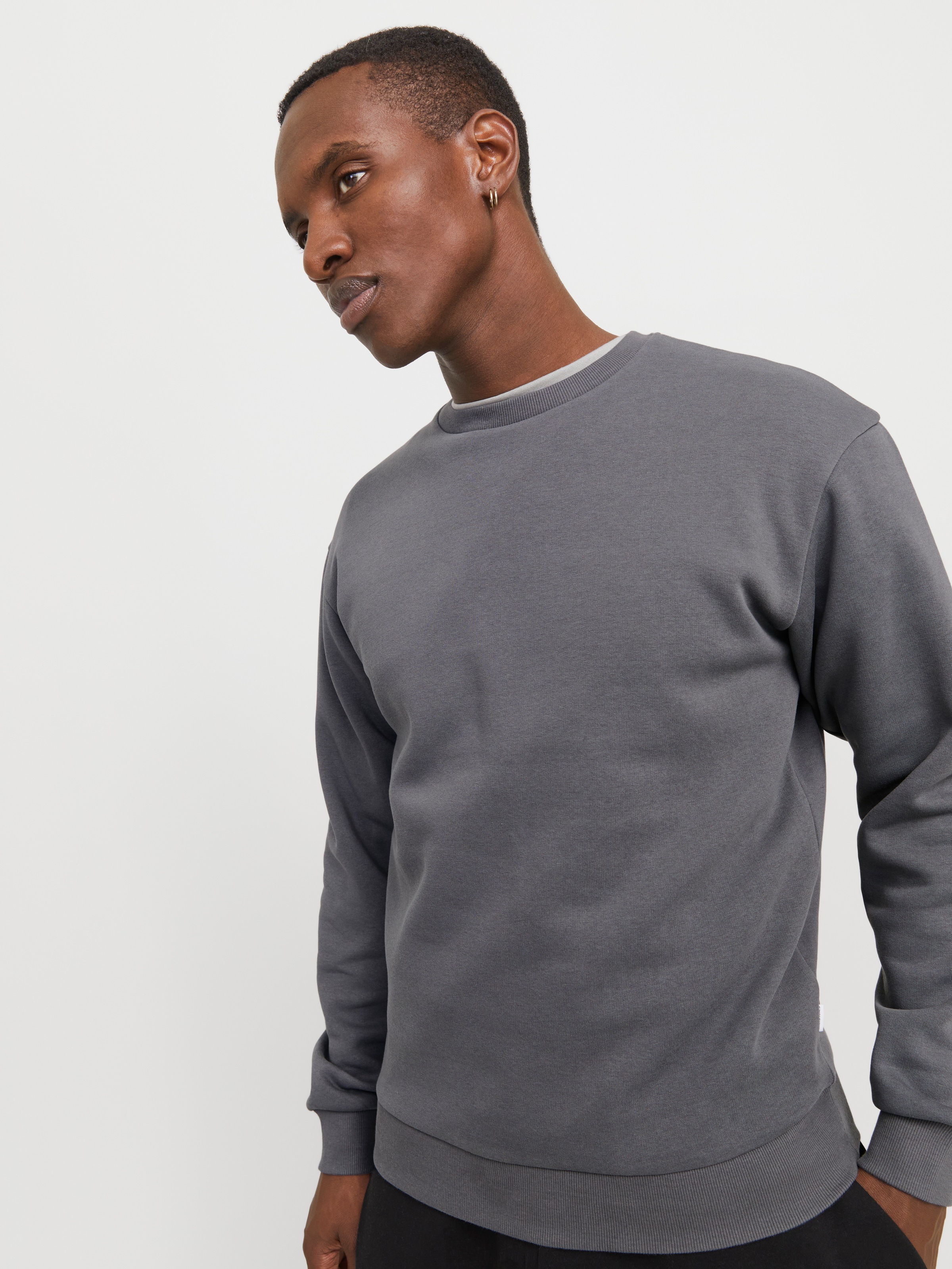 Jack & Jones Sweatshirt "JJEBRADLEY mit Rippbündchen für Alltag und Freizei günstig online kaufen