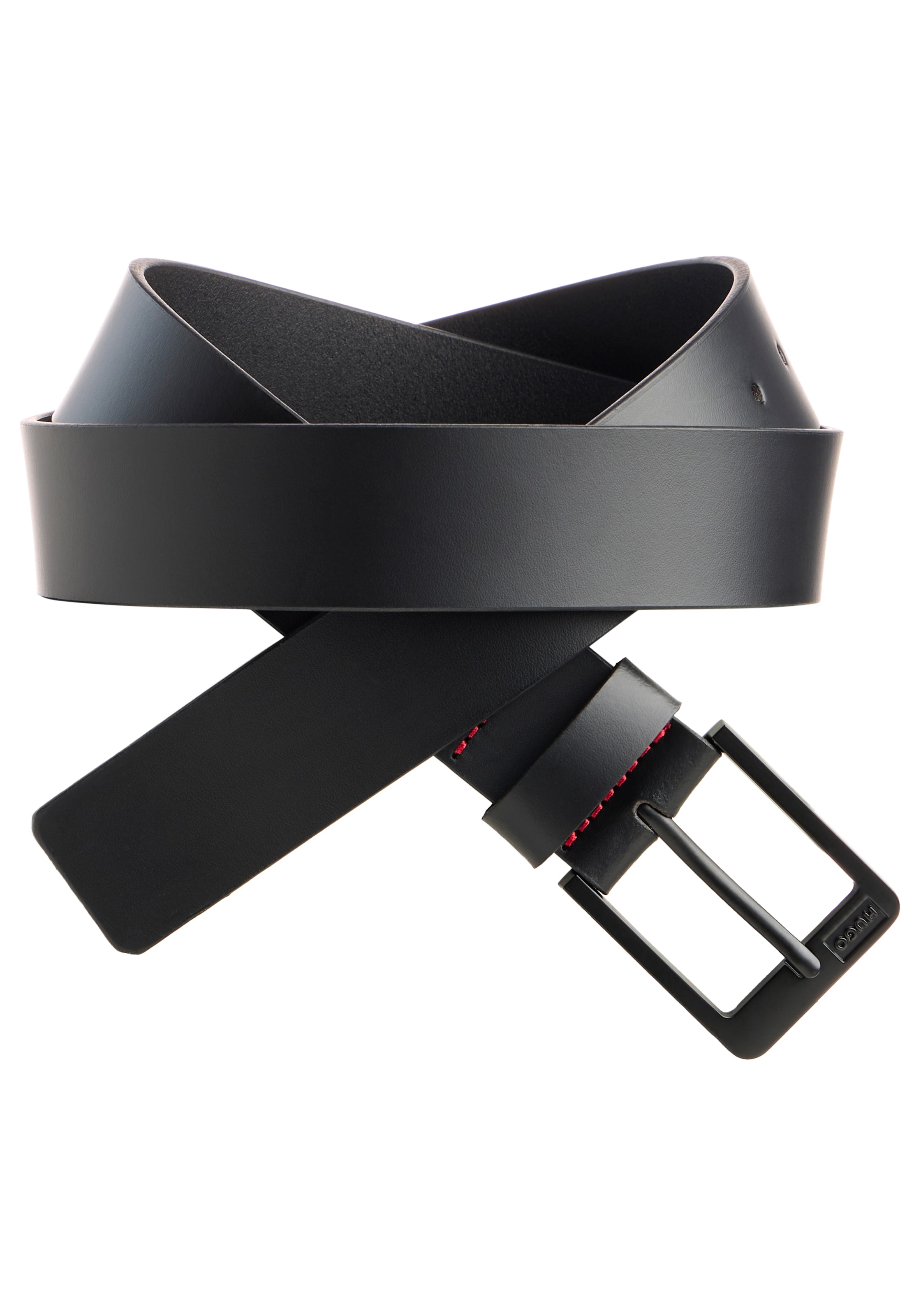 HUGO Ledergürtel »Grover Sz35« mit Logoprägung auf der Schließe