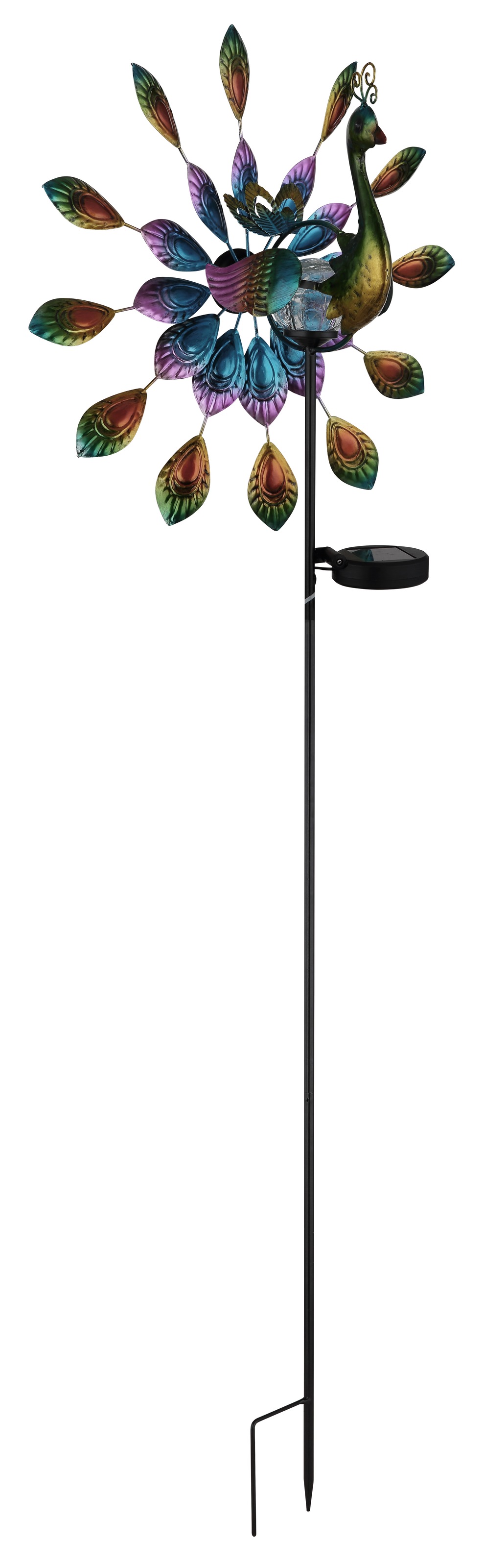 GLOBO LIGHTING LED Solarleuchte »SOLARLEUCHTE METALL SCHWARZ MATT, 1XLED« LED-Modul 1 Stk. Warmweiß Solar Garten Terrasse Außenbeleuchtung Dekoleuchten