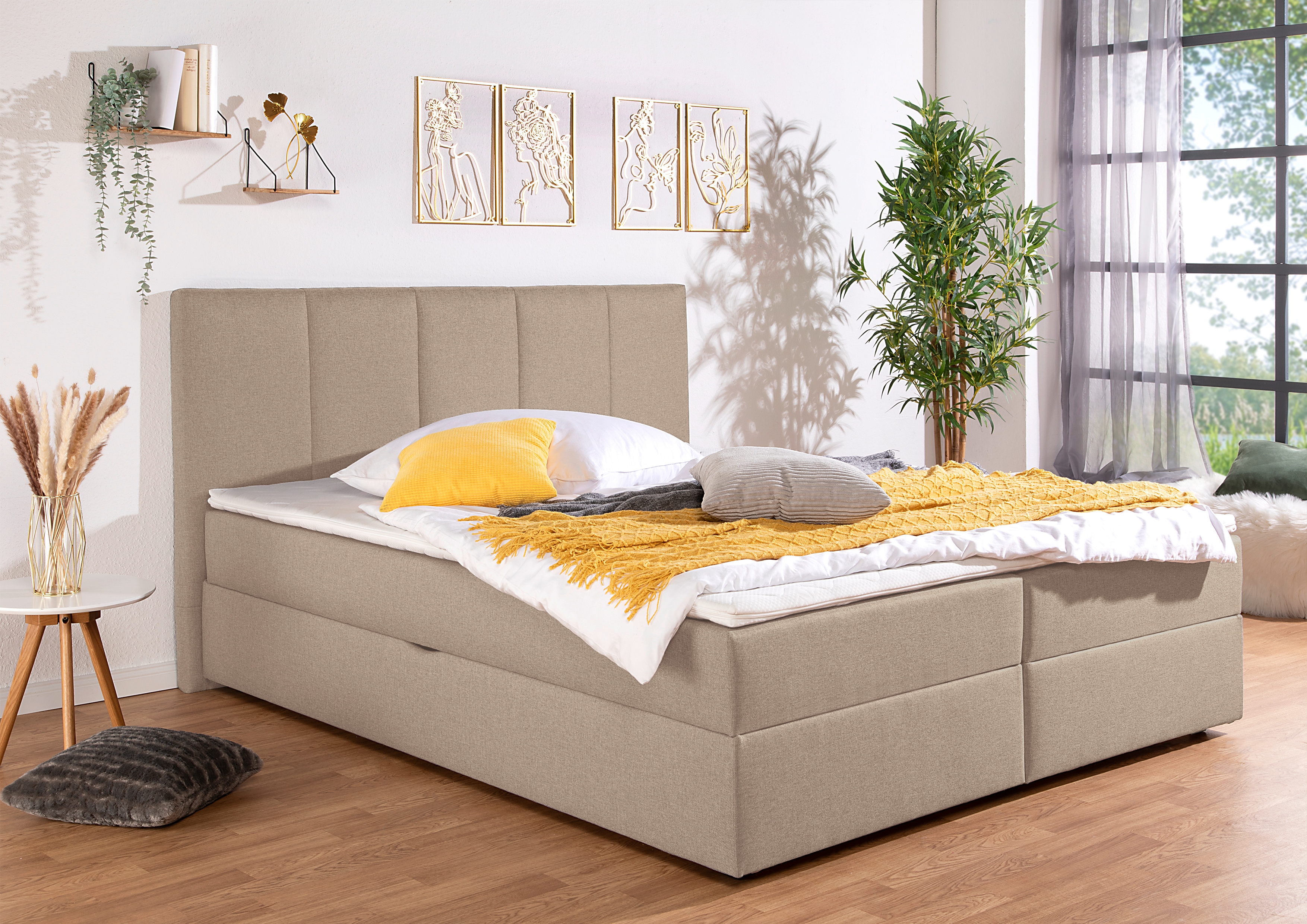 Home affaire Boxbett "Fidan" wahlweise mit Bettkasten, in H2, H3 & H4 erhältilich