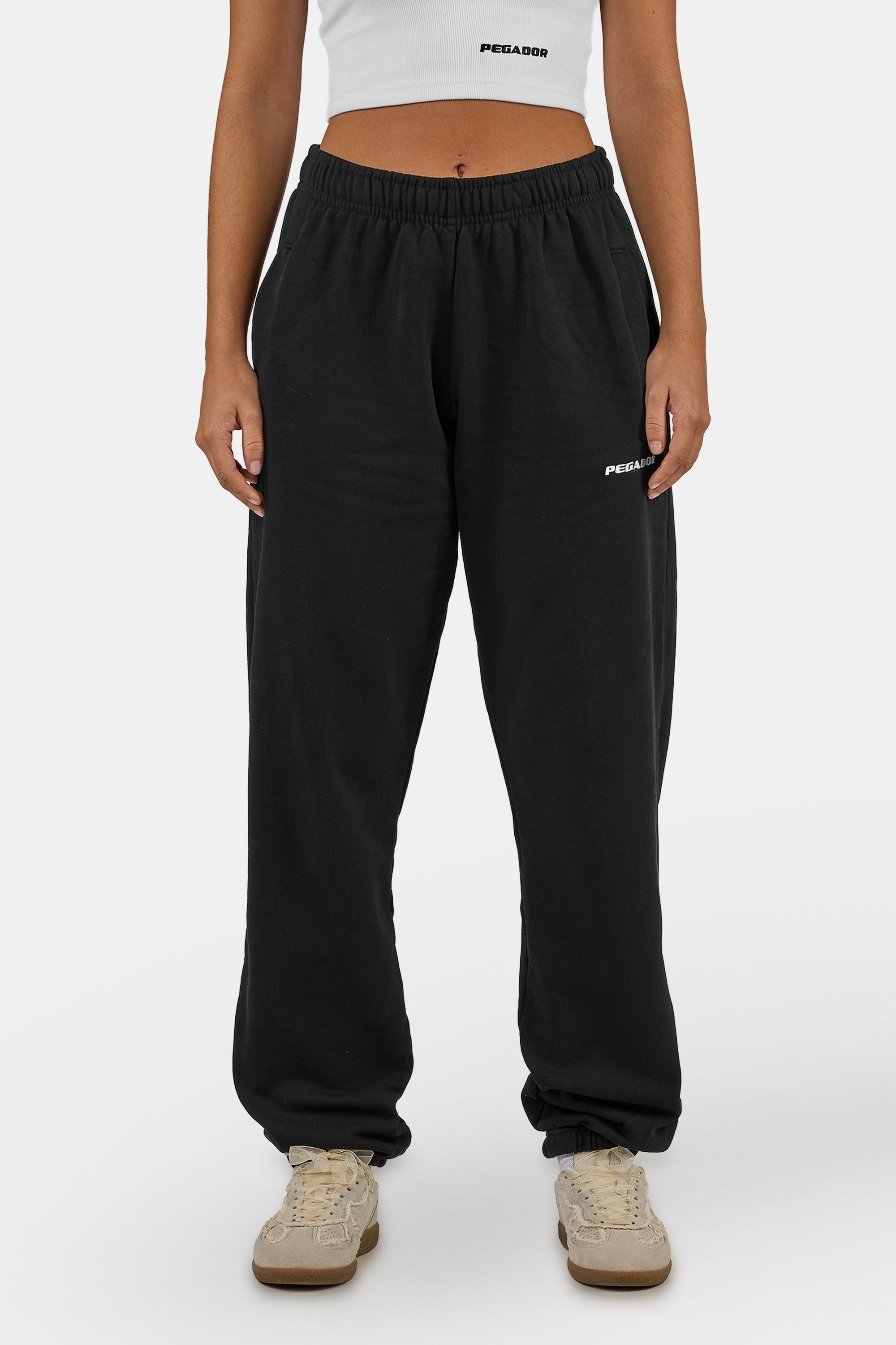 PEGADOR Sweathose "Villa High Waisted Sweat Pants" Baumwollmischung, regula günstig online kaufen