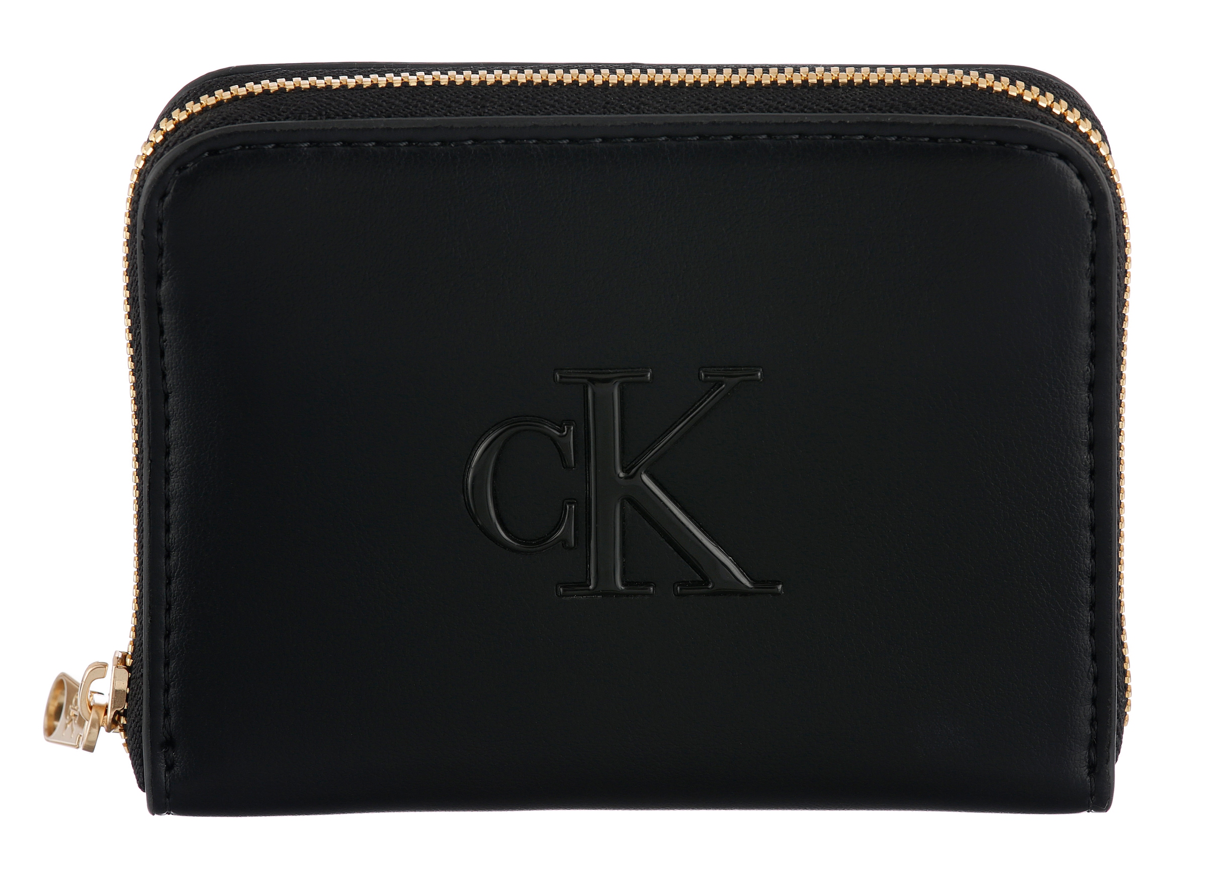 Calvin Klein Geldbörse "RAISED CK MEDIUM ZIP AROUND", Damen Geldbeutel, Por günstig online kaufen