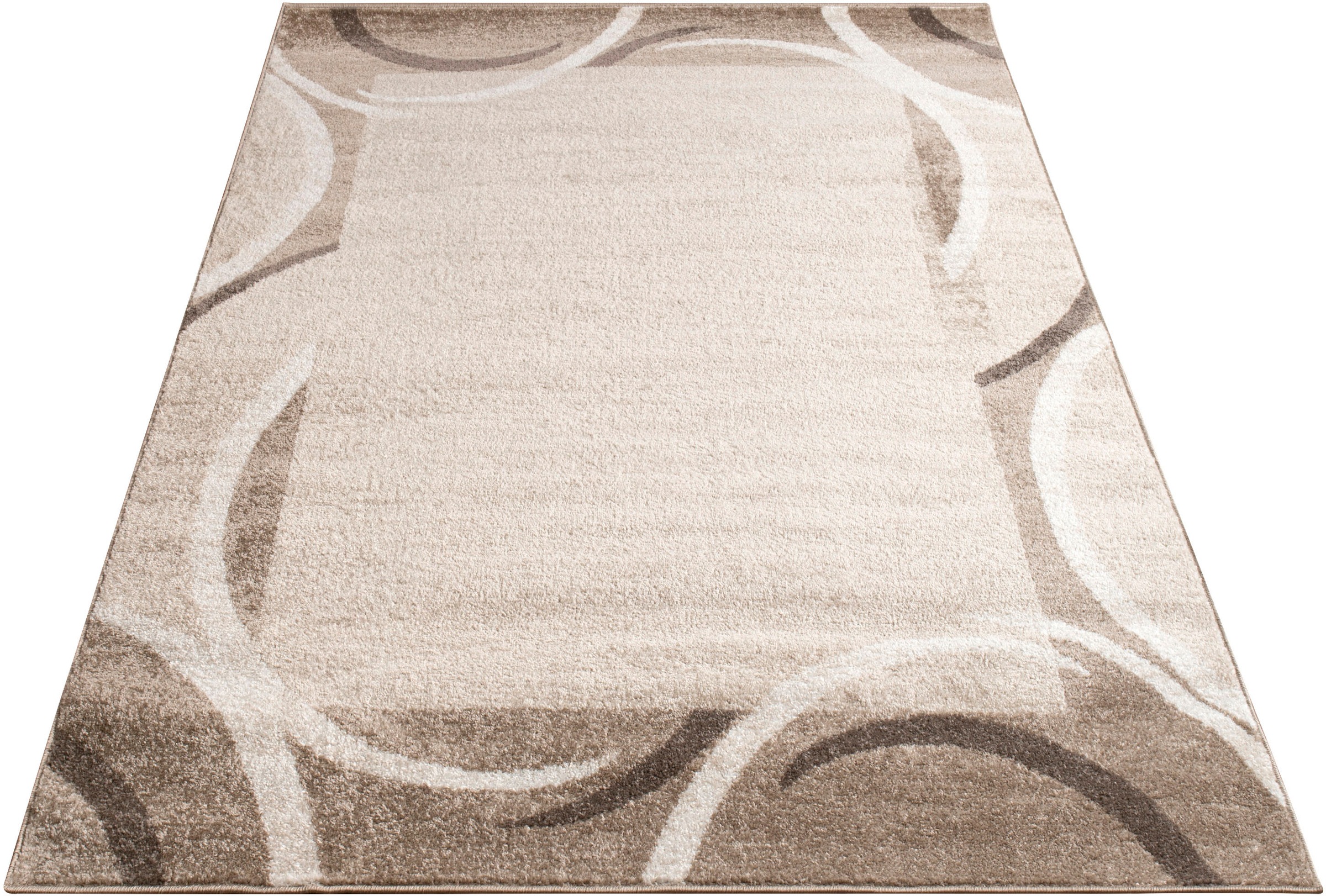 Paco Home "Sinai 059" rechteckig 13 mm Höhe Kurzflor, modernes Design, mit günstig online kaufen