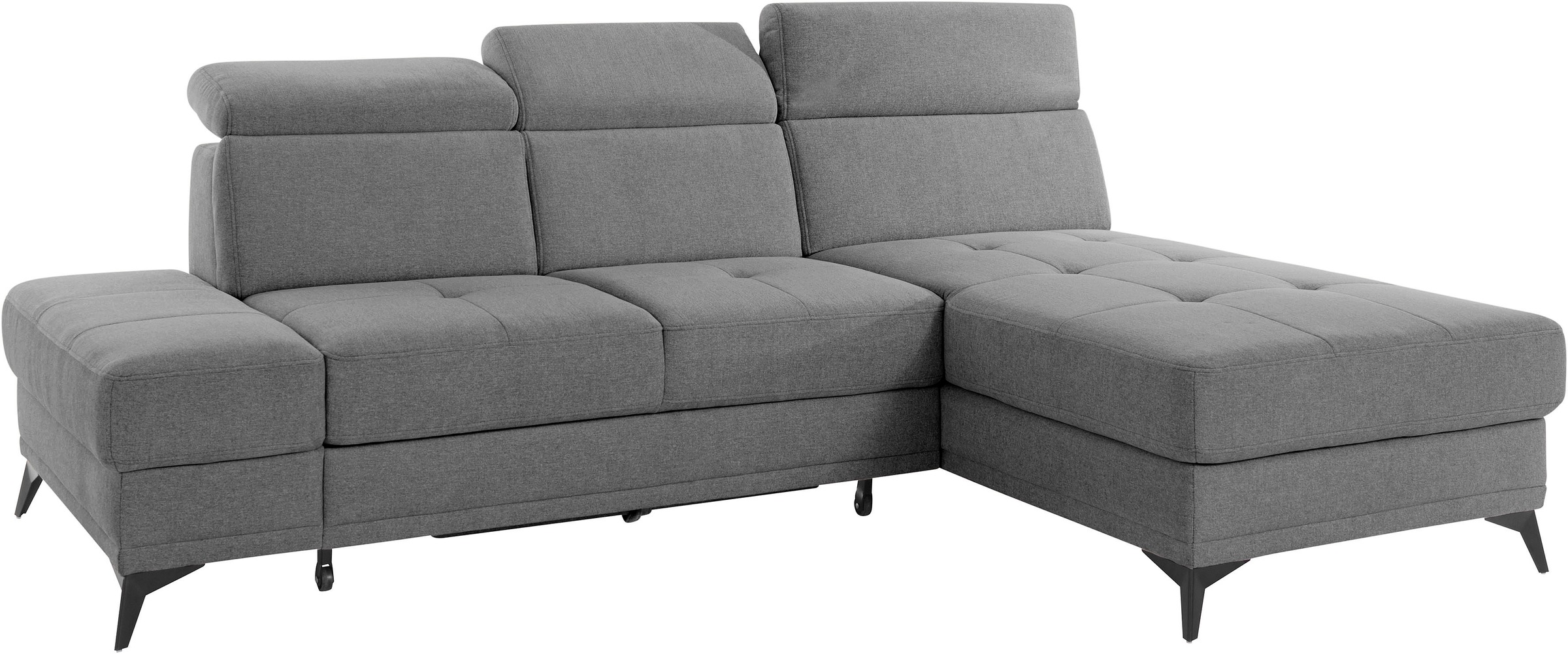 INOSIGN Ecksofa »Cardiz L-Form«, inkl.Kopfteilverstellung und Federkern wahlweise mit Bettfunktion