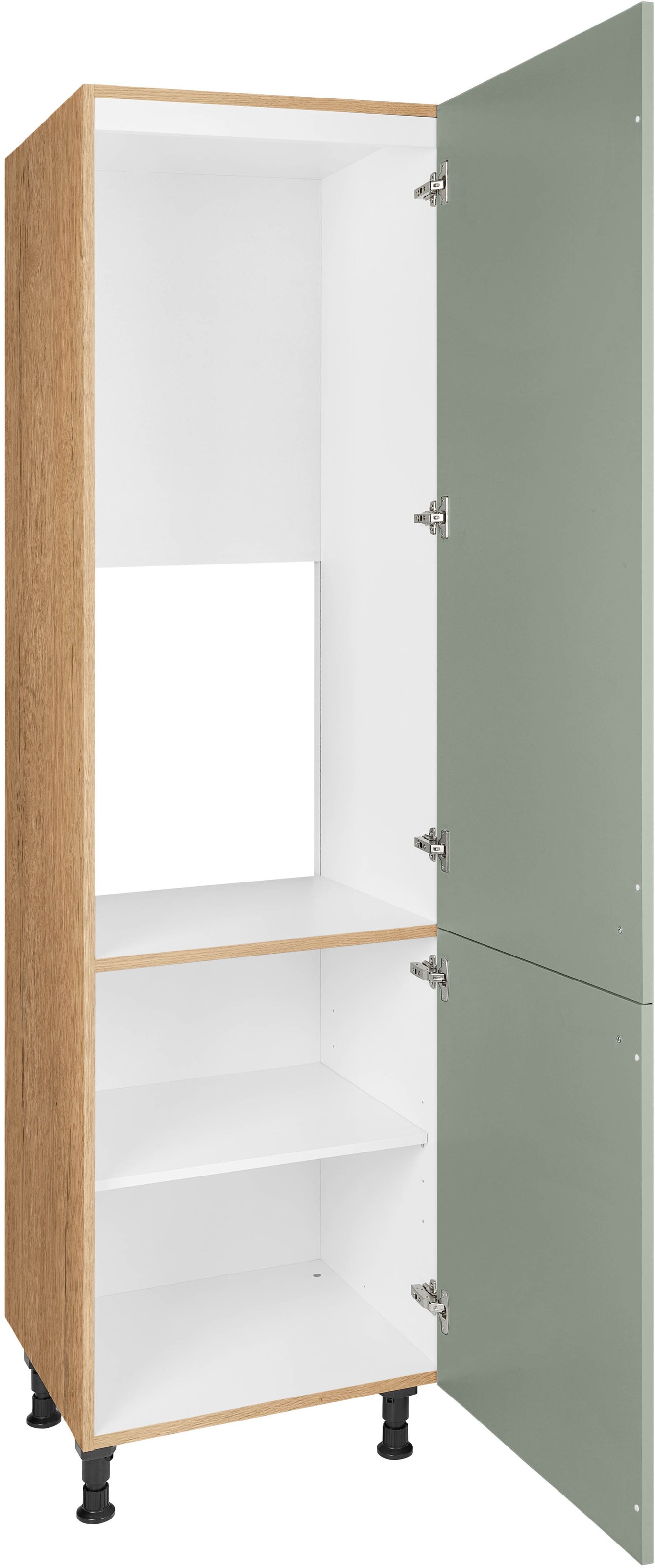 nobilia® Kühlumbauschrank »"Cascada", mit zwei Türen und zusätzlichem Einlegeboden,«, vormontiert, Ausrichtung wählbar, Breite/Höhe: 60/216,6 cm