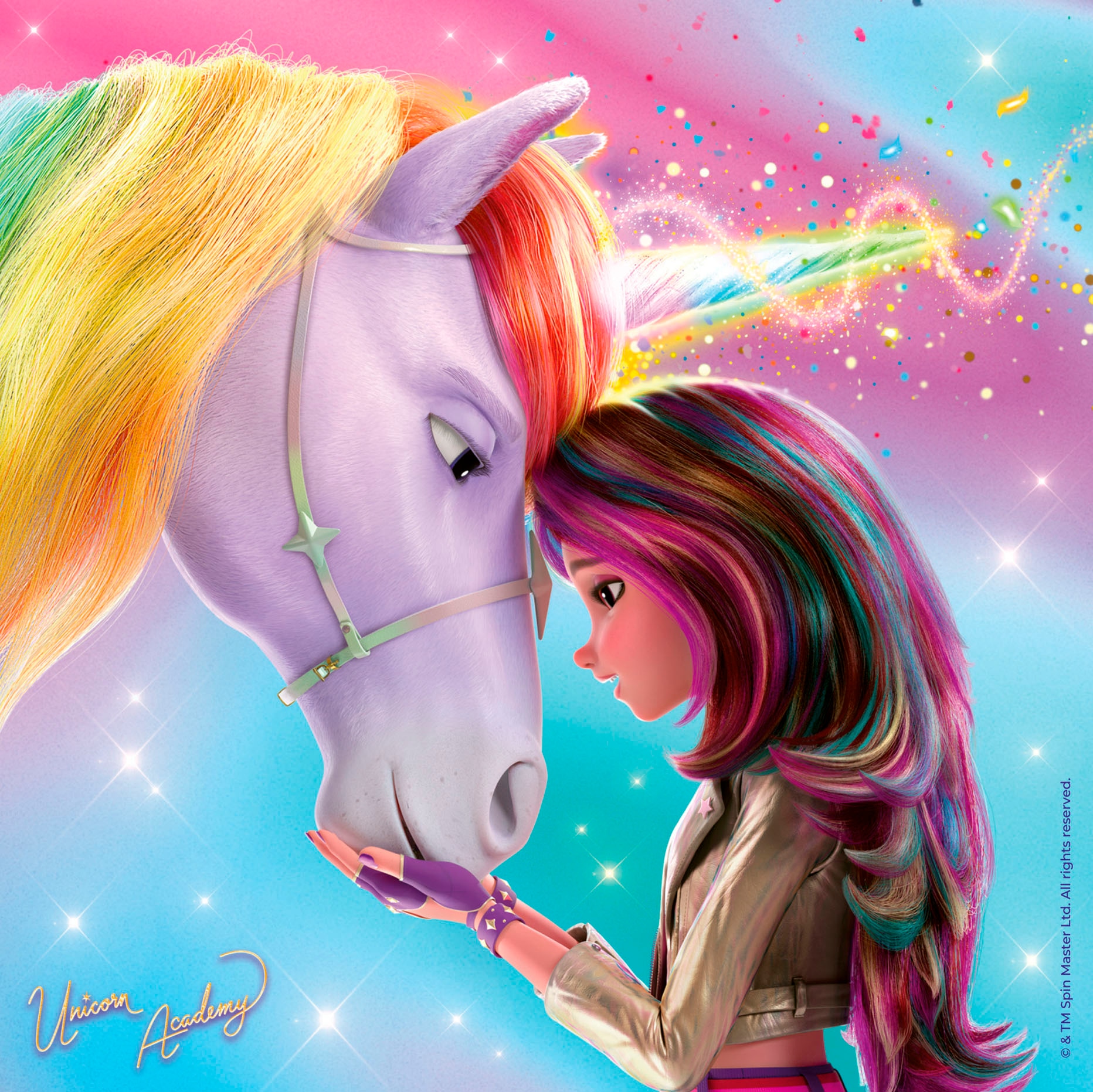 Ravensburger Puzzle »Unicorn Academy, Magie und Freundschaft«, 3x49 Teile; Made in Europe