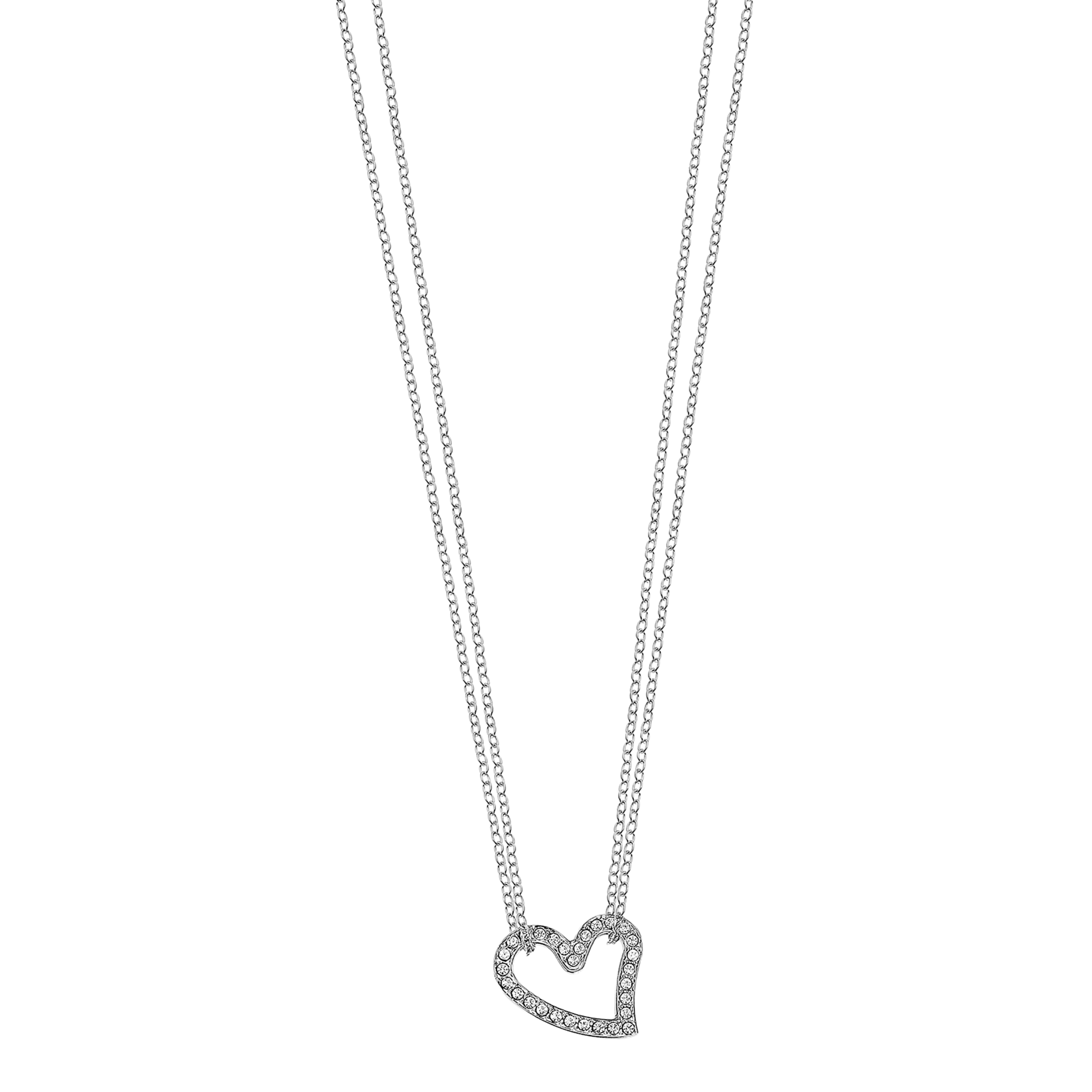 Lotus Herzkette »Essentials - Layering Herz« mit Glasstein