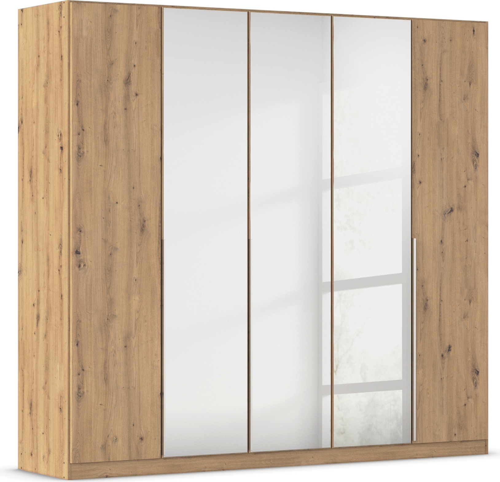 OTTO home Drehtürenschrank "Kleiderschrank Schrank Garderobe AGORDO mit Dekor- oder Hochglanzfront" in zwei Griff-Farben, Breiten 91-405 cm, durchdachte Innenausstattung, in 8 Breiten und 2 Höhen MADE IN GERMANY