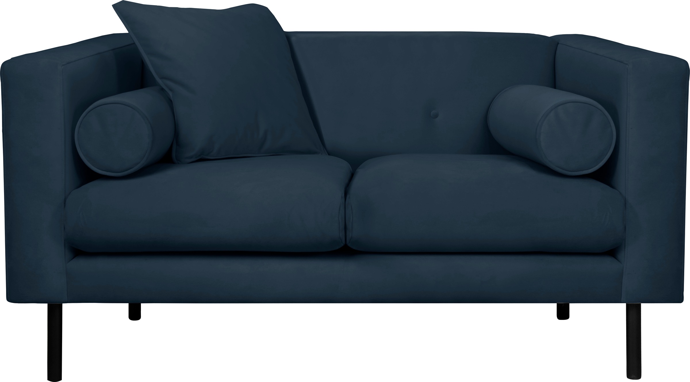 Guido Maria Kretschmer Home&Living 2-Sitzer »Lillibeth Designsofa mit Wellenunterfederung, Maße B/T/H: 155/74/83 cm«, Zierkissen als Wendekissen, in Samtoptik oder Cord