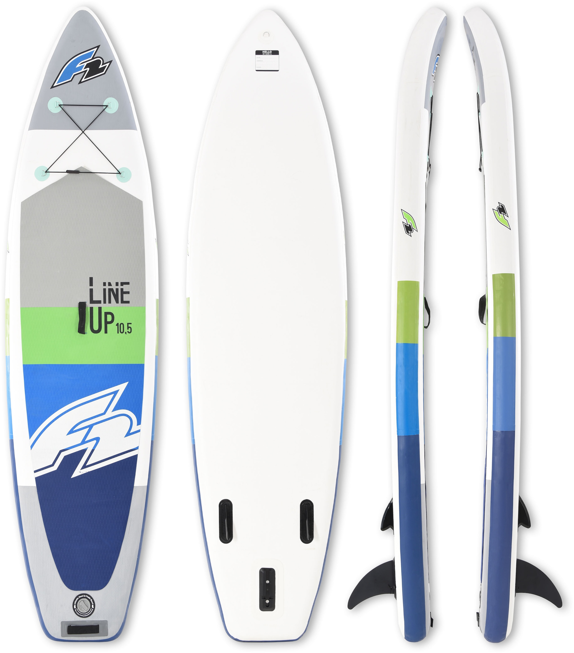 F2 Inflatable SUP-Board »F2 Line Up SMO blue mit Carbonpaddel«, (Set, 5 tlg.)  im Sale | BAUR