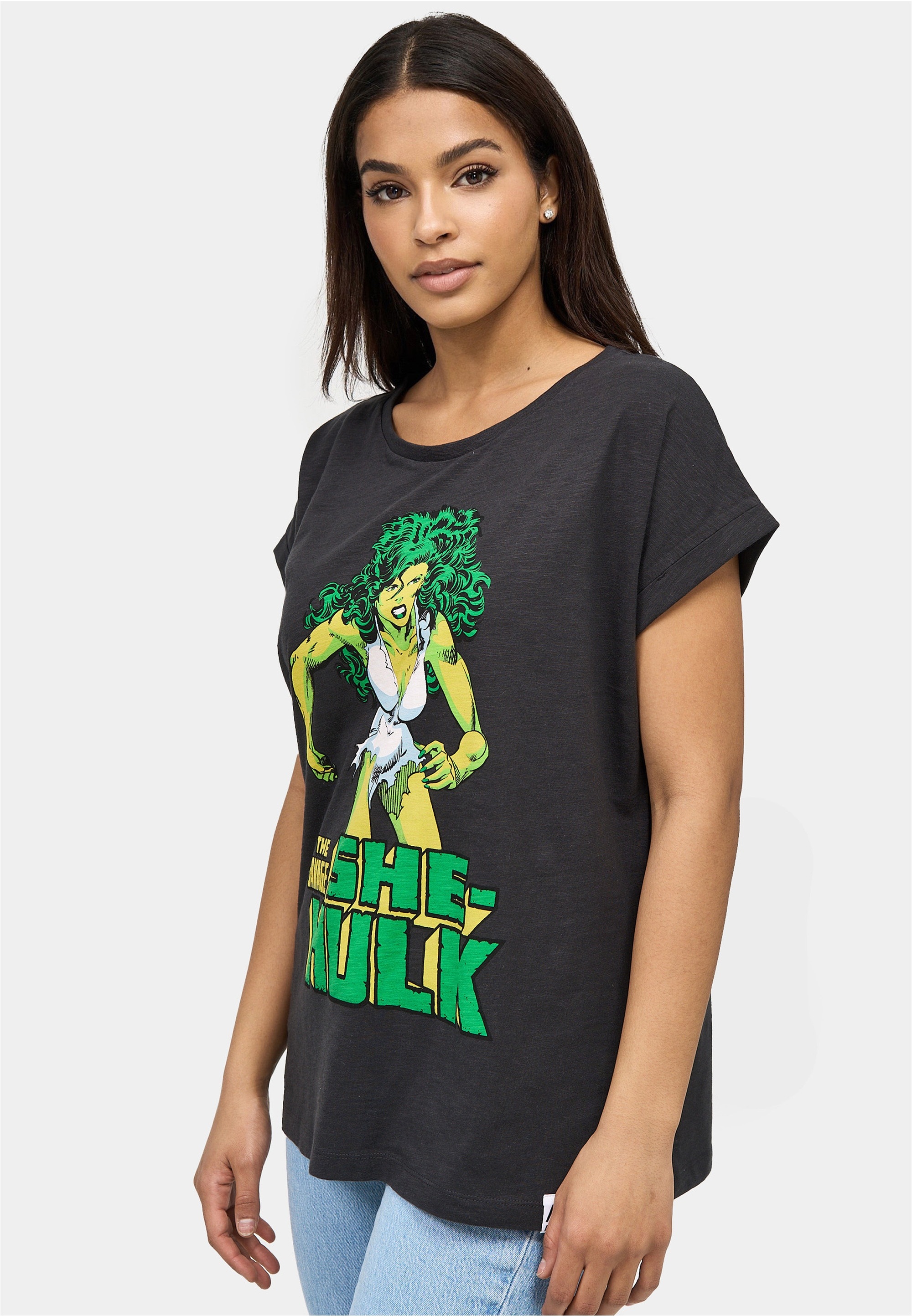 Thumbnail - Recovered T-Shirt "She Hulk" 1 Stk. im zeitlosen Design
