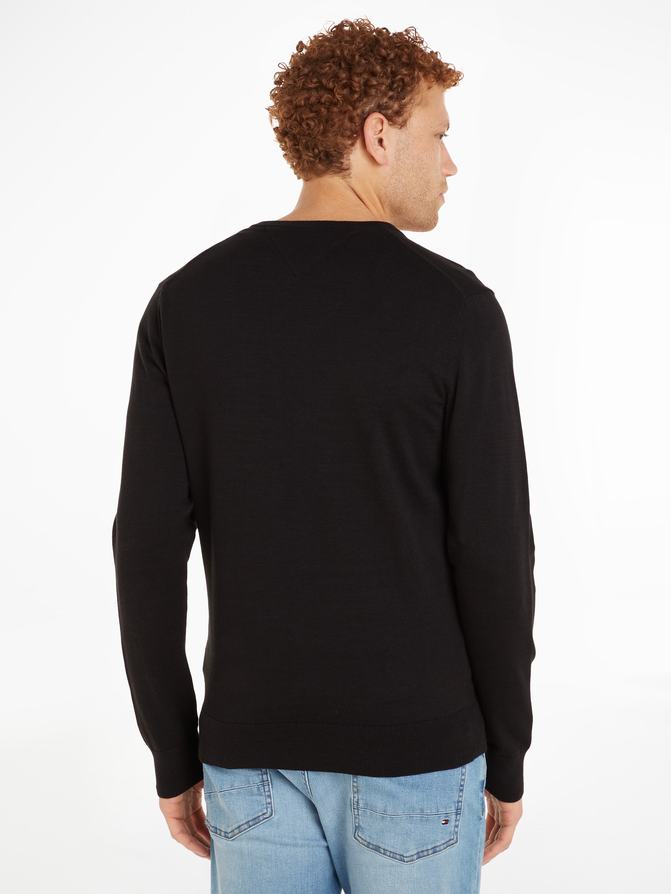 Tommy Hilfiger Strickpullover »ESSENTIAL COTTON V NECK«