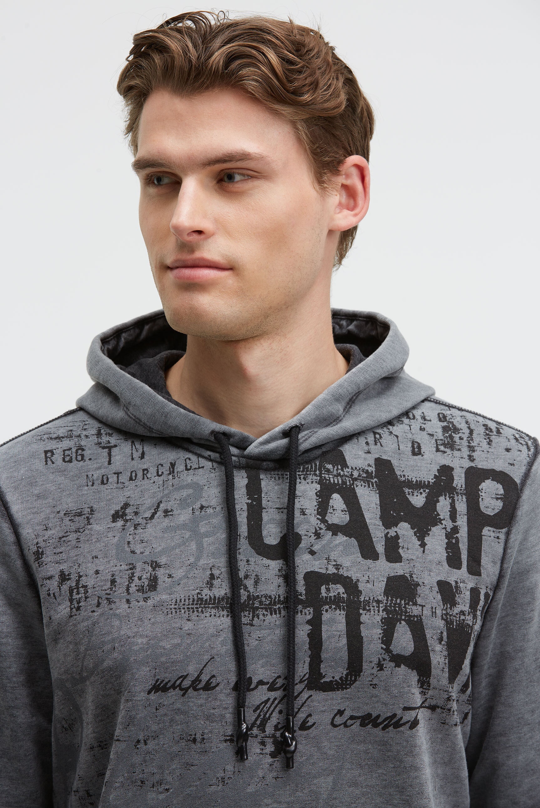 CAMP DAVID Kapuzensweatshirt , mit Ausbrenner-Effekten
