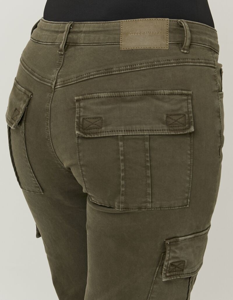 Thumbnail - Tally Weijl Bootcuthose "SPACOWELLE" Baumwollmischung, im Cargo-Stil mit seitlichen Taschen