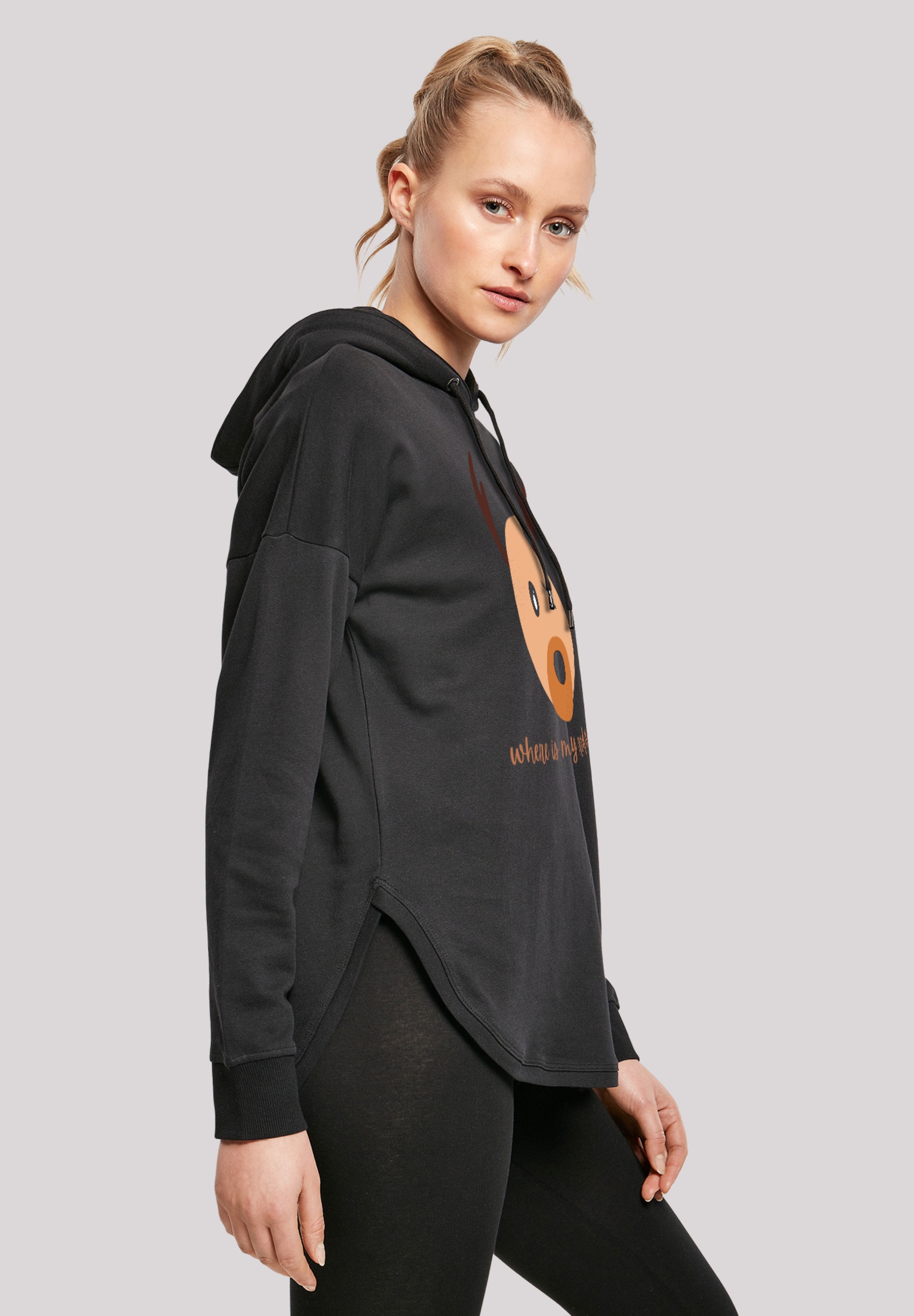 F4NT4STIC Kapuzenpullover »Red Nose Weihnachten«, Print