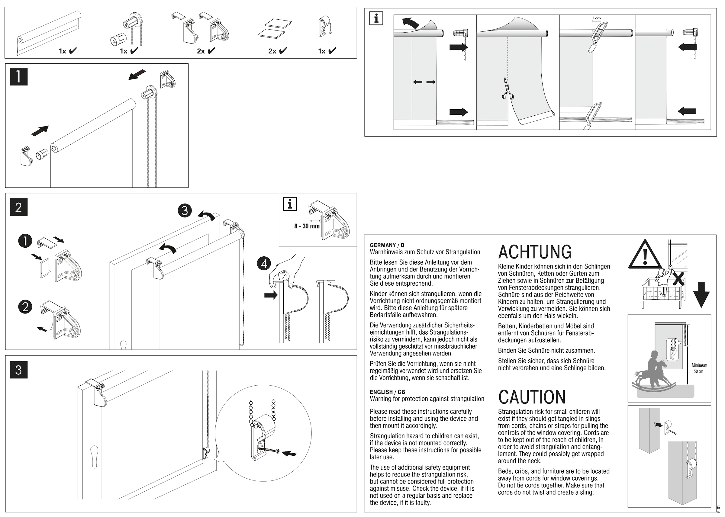 GARDINIA Seitenzugrollo »Digiprint Blackout Isabella«, abdunkelnd, Sichtschutz-Verdunkelung, ohne Bohren, verspannt, abdunkelnder Stoff mit Digitaldruck