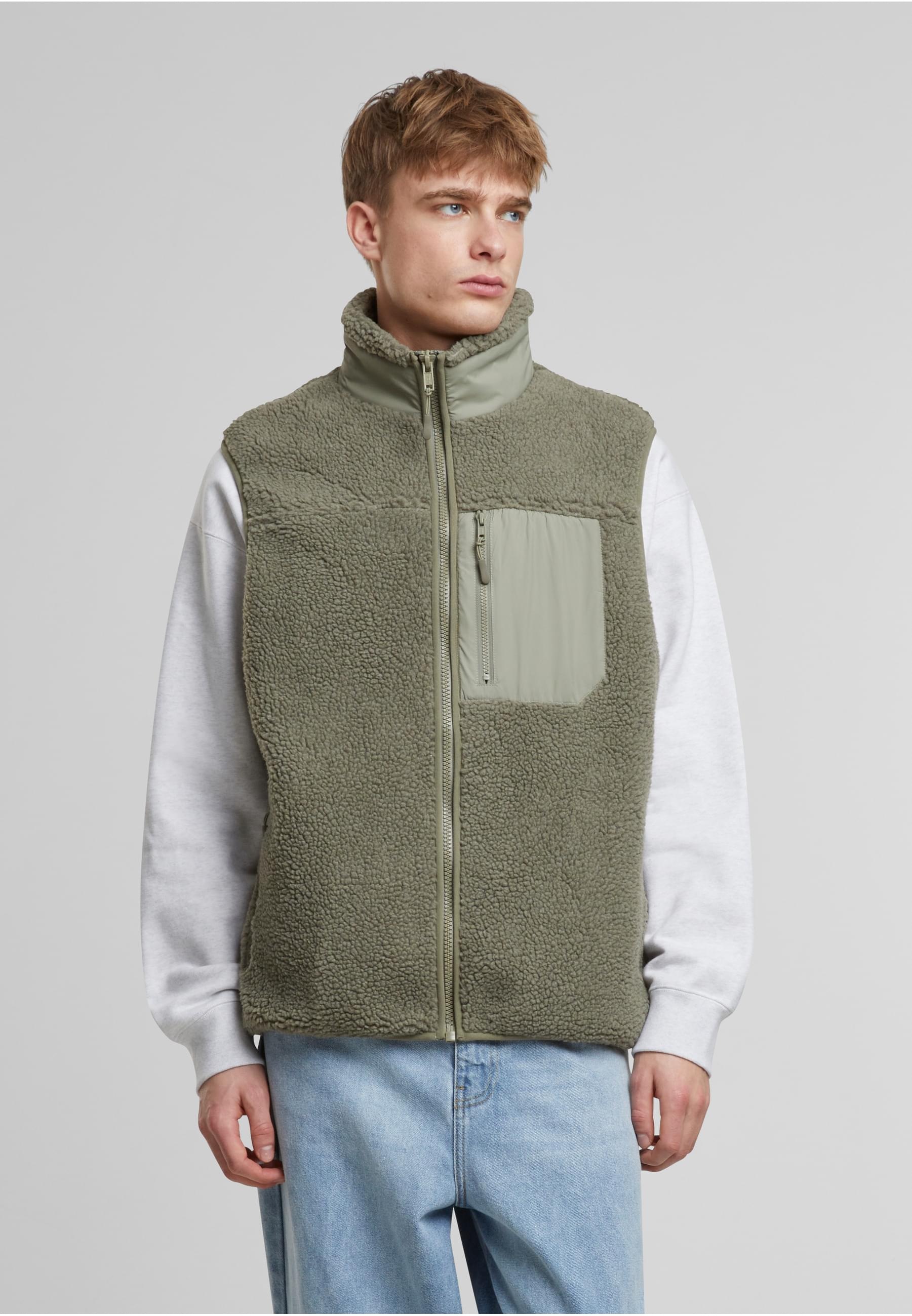 URBAN CLASSICS Steppweste »Urban Classics Sherpa Vest«, (1 tlg.)