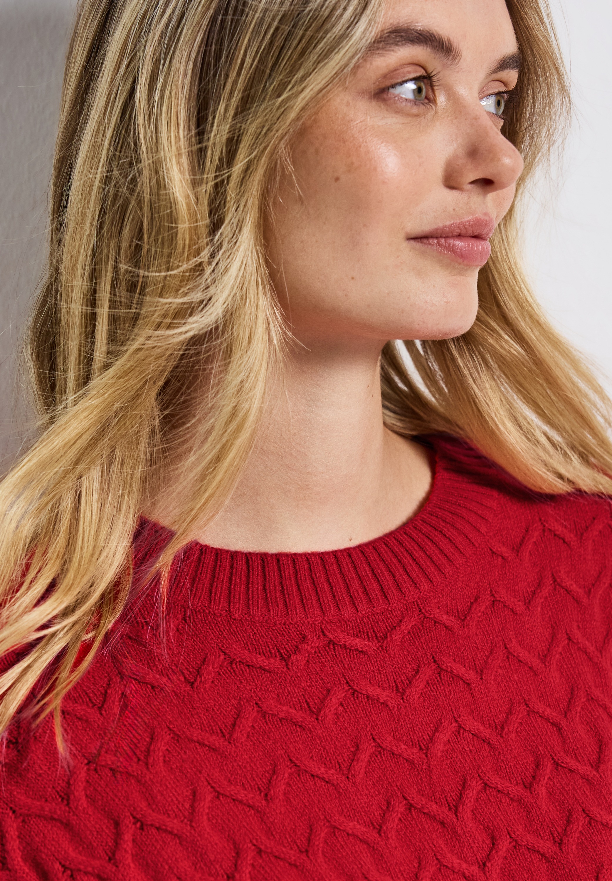 Thumbnail - STREET ONE Rundhalspullover mit Strukturmuster