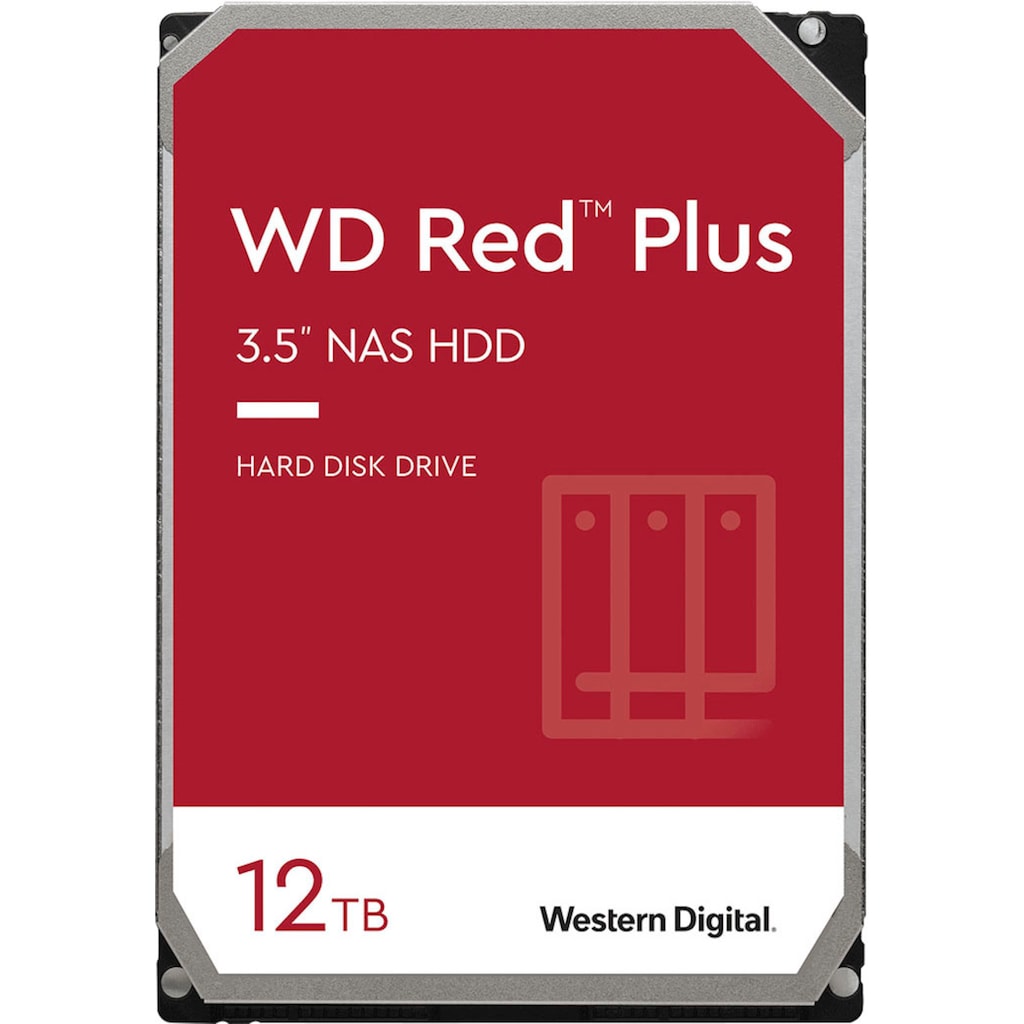 Western Digital HDD-NAS-Festplatte »WD Red Plus«, 3,5 Zoll, Anschluss SATA