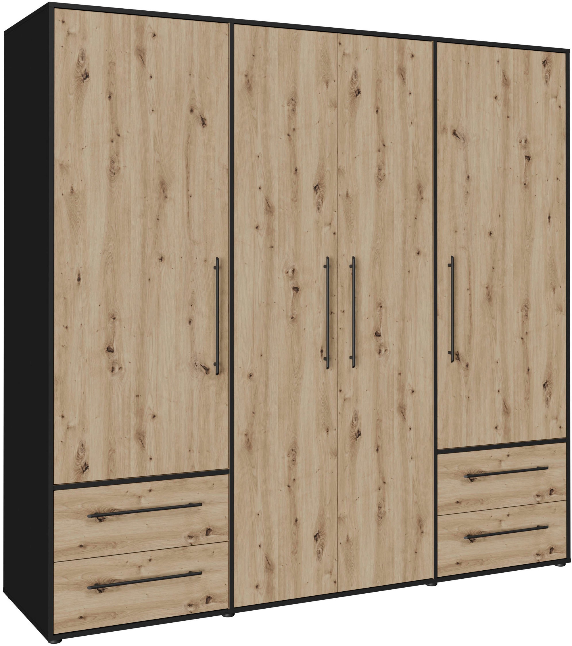 FORTE Kleiderschrank "Mokkaris, TOPSELLER 3 oder 4 Türen, zeitloses Design" günstig online kaufen