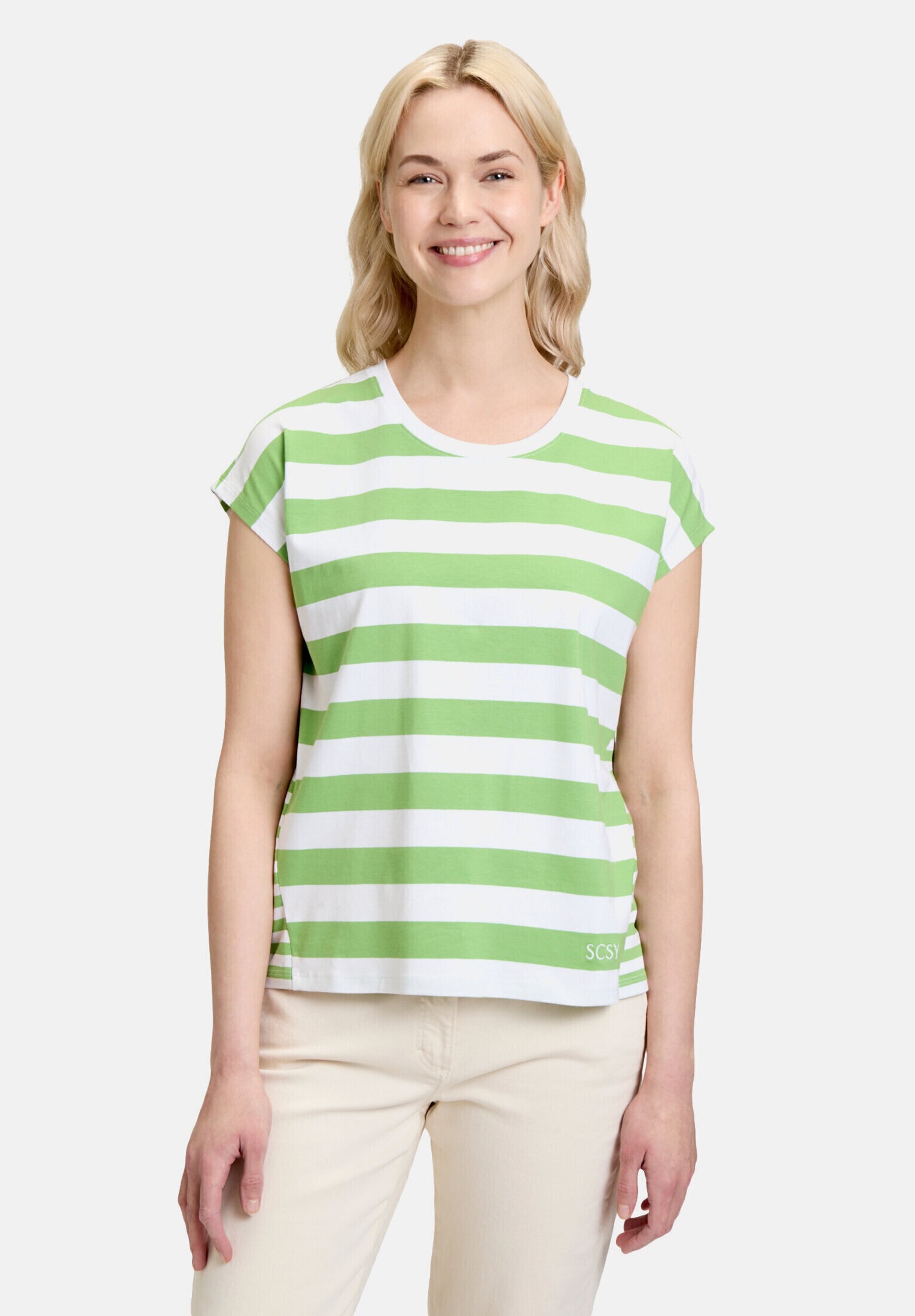 Betty Barclay Kurzarmshirt »Damen mit Streifen« 1 Stk. Materialmix