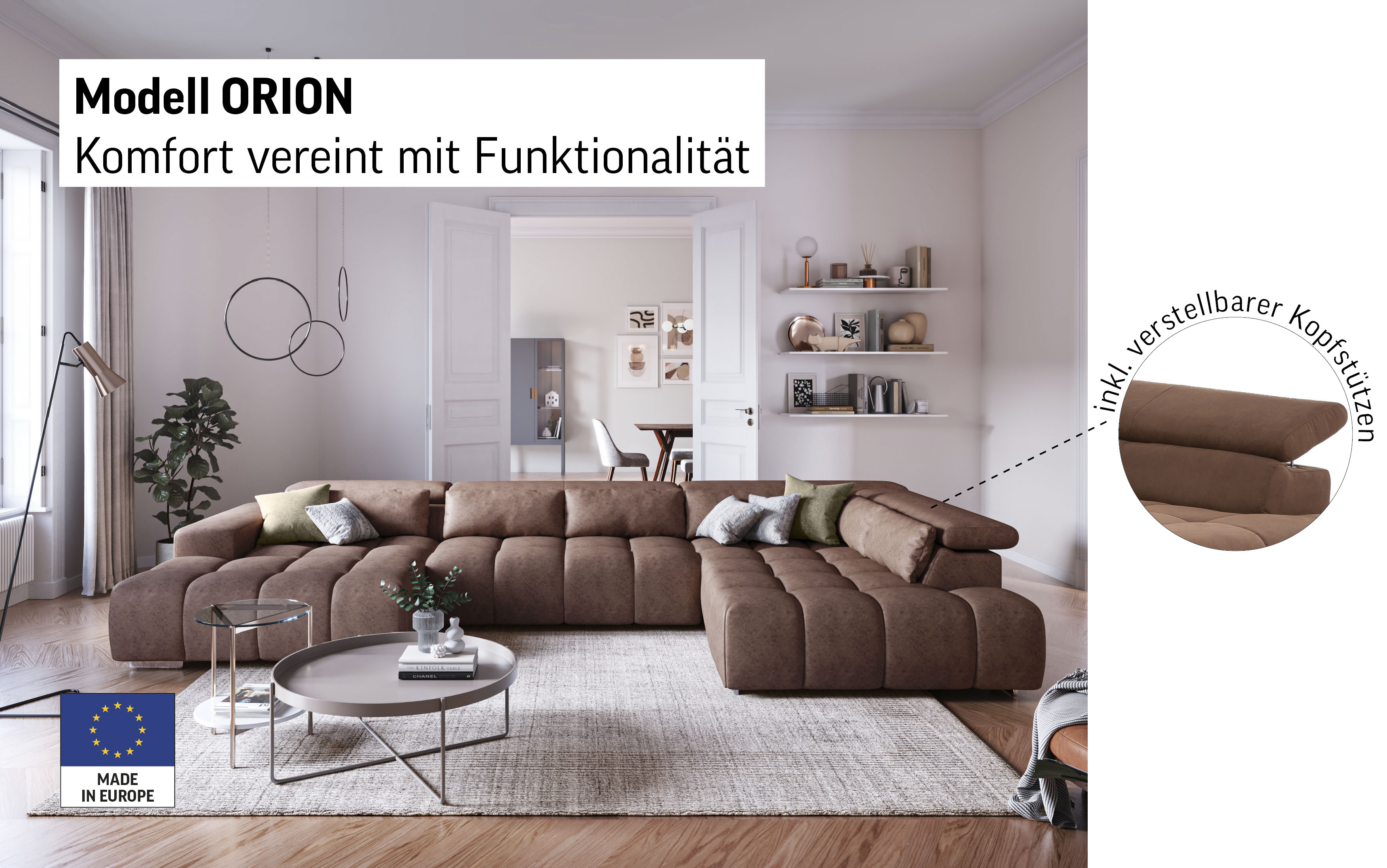 Thumbnail - COTTA Wohnlandschaft "Orion U-Form"