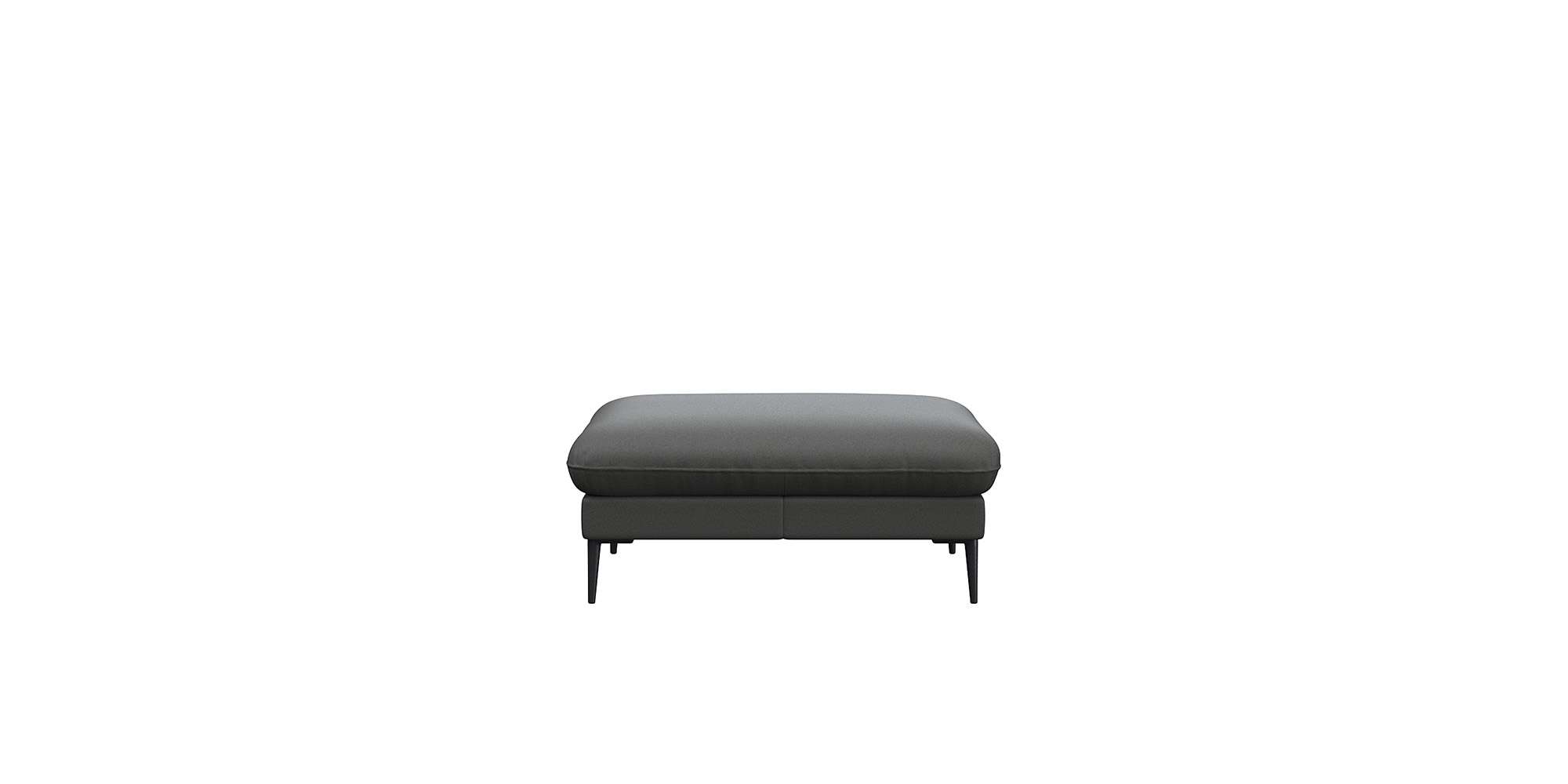 Thumbnail - FLEXLUX Pouf "Salino, Fußhocker, Sitzhocker, Polsterhocker,", Kaltschaum & Stahl-Wellen, Füsse Schwarz
