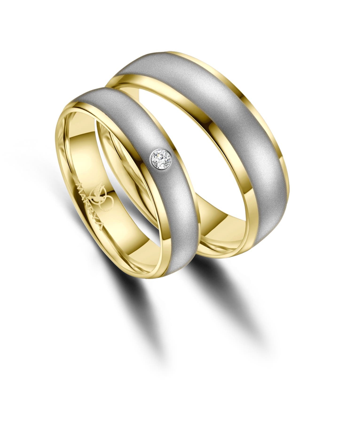 Marrya Trauring »Edelstahl Ringe Trauringe Eheringe Partnerringe«