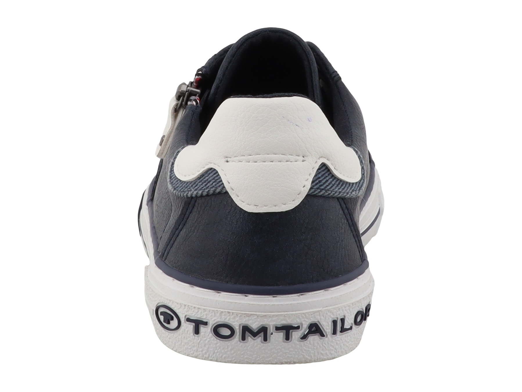 TOM TAILOR Sneaker  Freizeitschuh, Halbschuh, Schnürschuh mit Außen-Reißverschluss