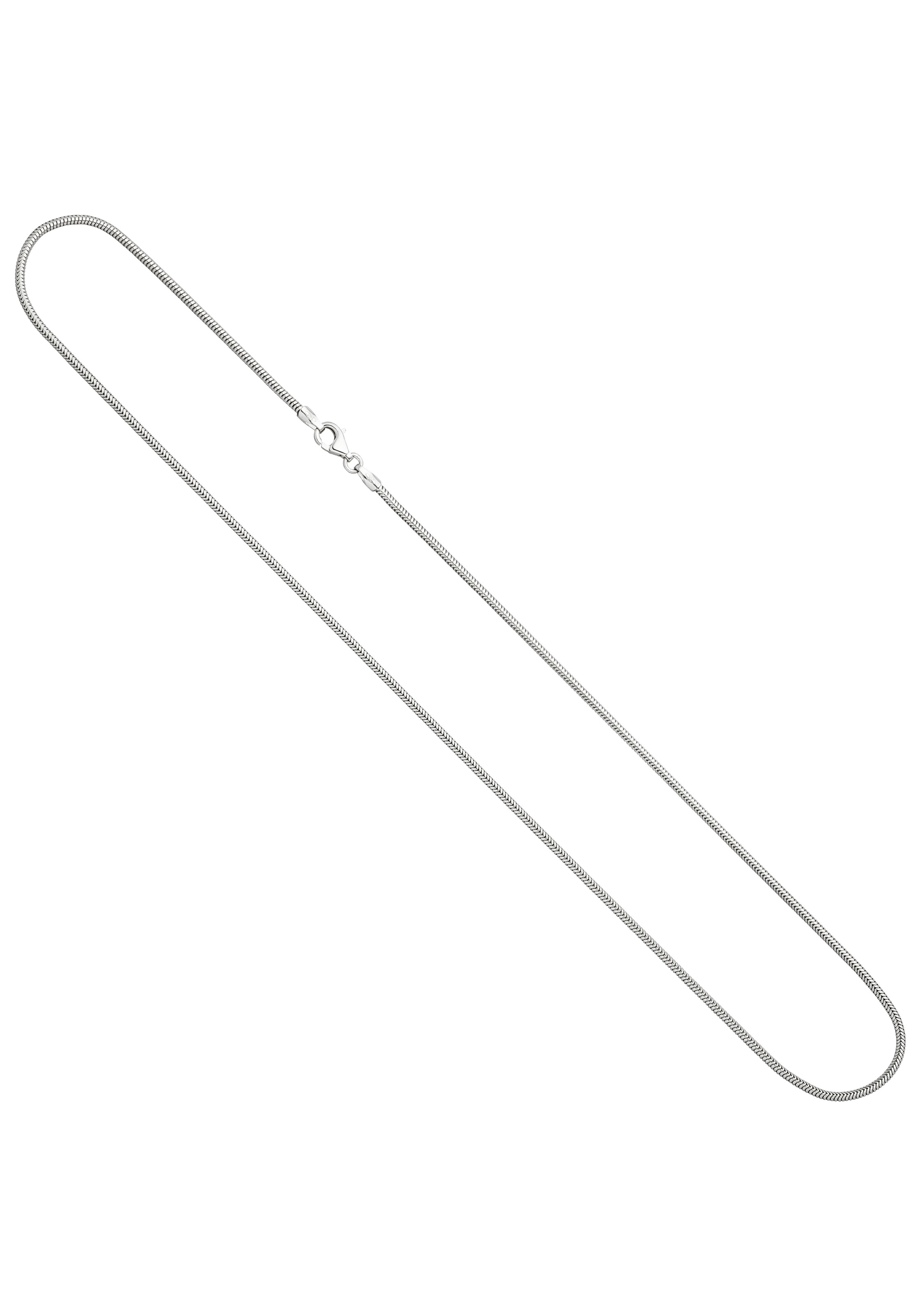JOBO Goldkette, Schlangenkette 585 Weißgold 38 cm 1,4 mm