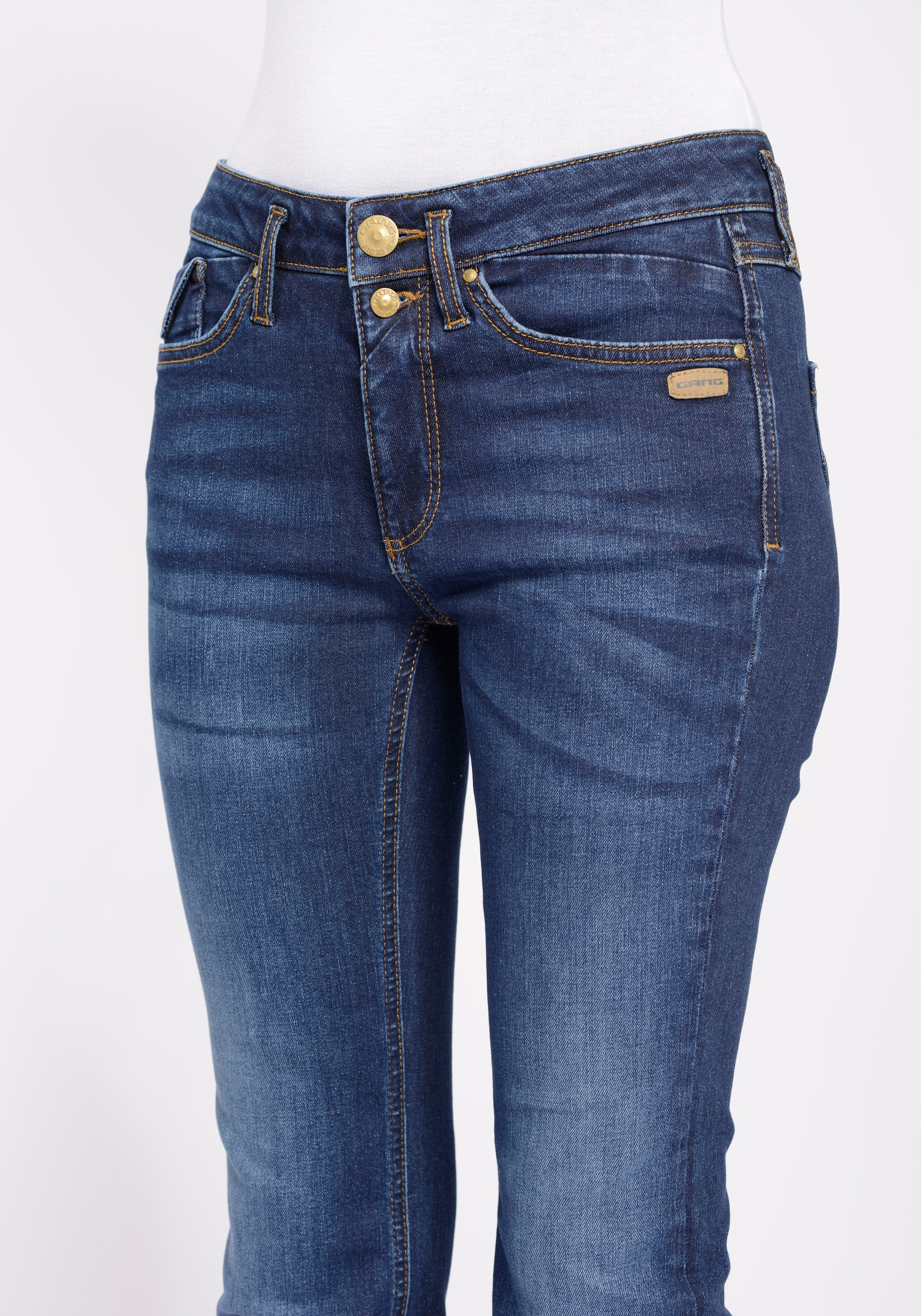 aus BOOTCUT«, | ECO kaufen LIGHT mit der BAUR Bio-Baumwolle Bootcut-Jeans GANG »94ELISA Stretch für und LINE