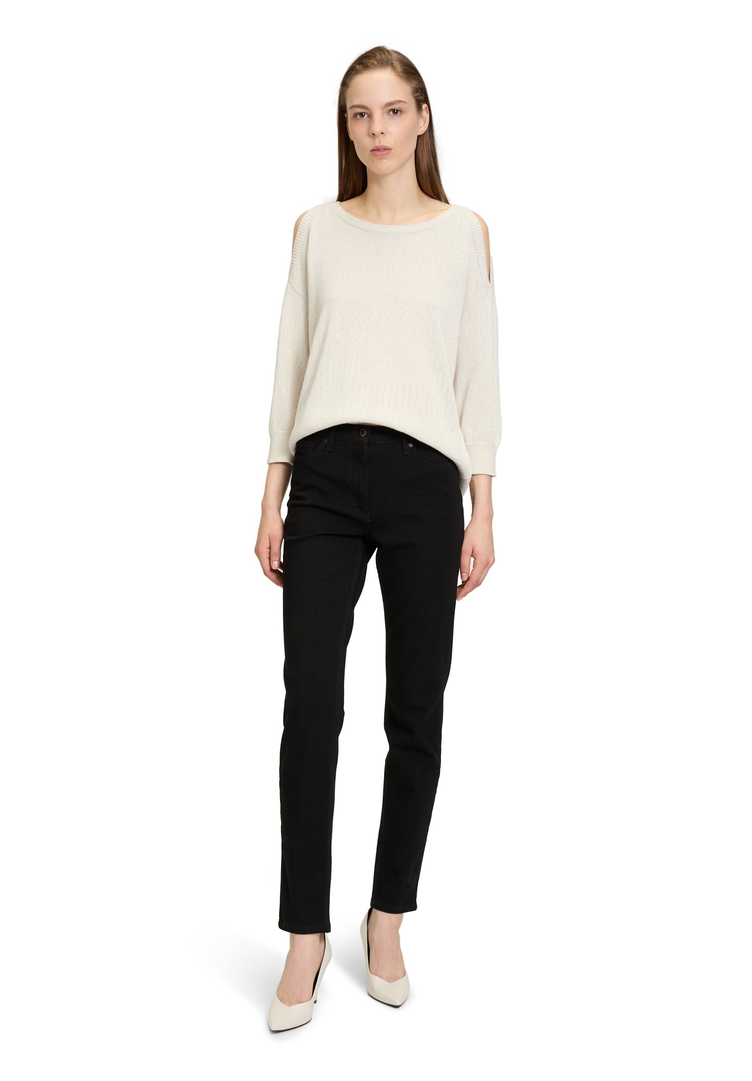 Betty Barclay Strickpullover »Betty Barclay Feinstrickpullover mit 3/4 Arm«, (1 tlg.), Cut-Outs