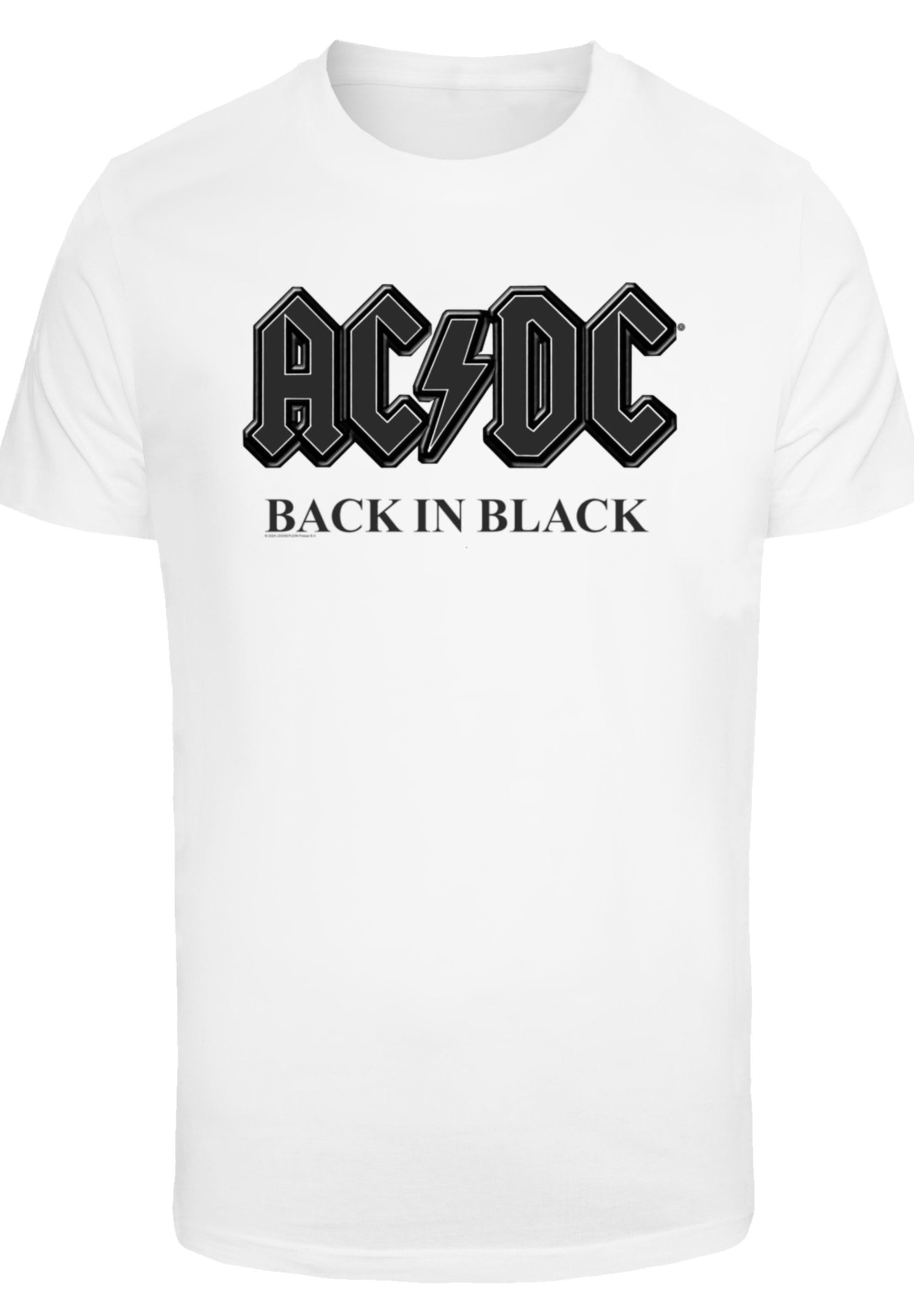 F4NT4STIC T-Shirt »ACDC Back in Black«, Premium Qualität