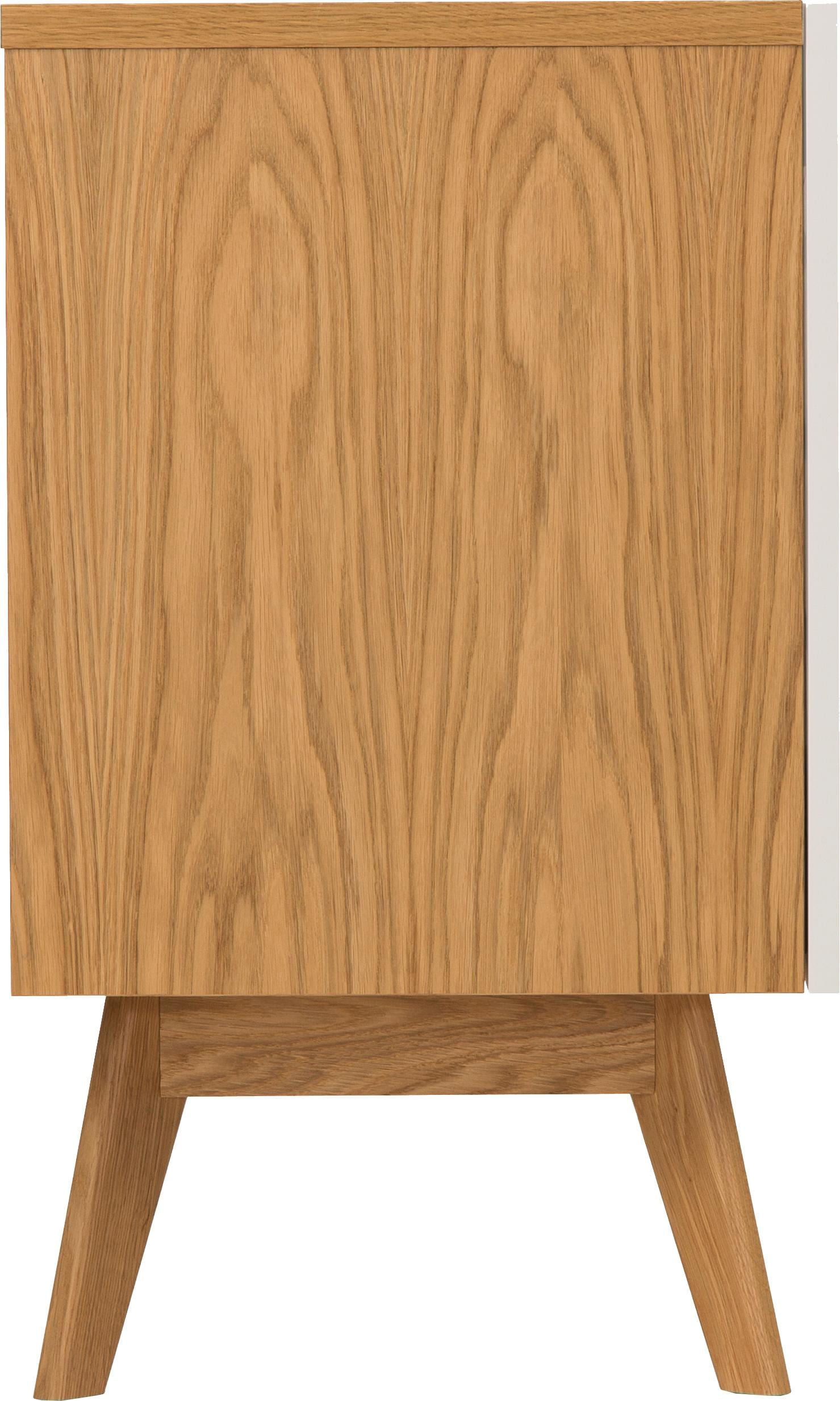 Woodman Sideboard »Hilla«, Breite 130 cm, im angesagten skandinavischen Look, Fußrahmen aus Eiche