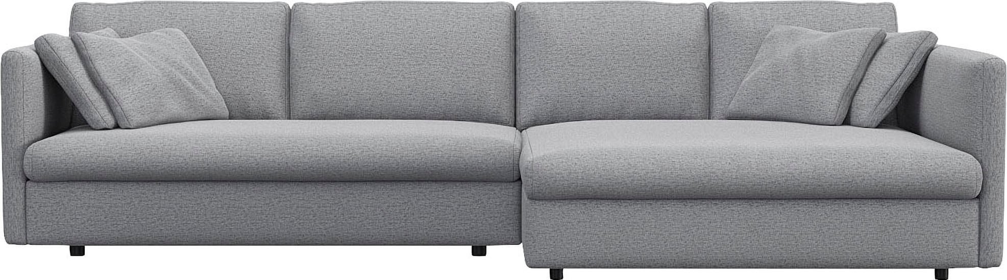 FLEXLUX Ecksofa "Lovane" Weich & anschmiegsam, große Sitztiefe auf Kaltschaum, Dekokissen inkl.