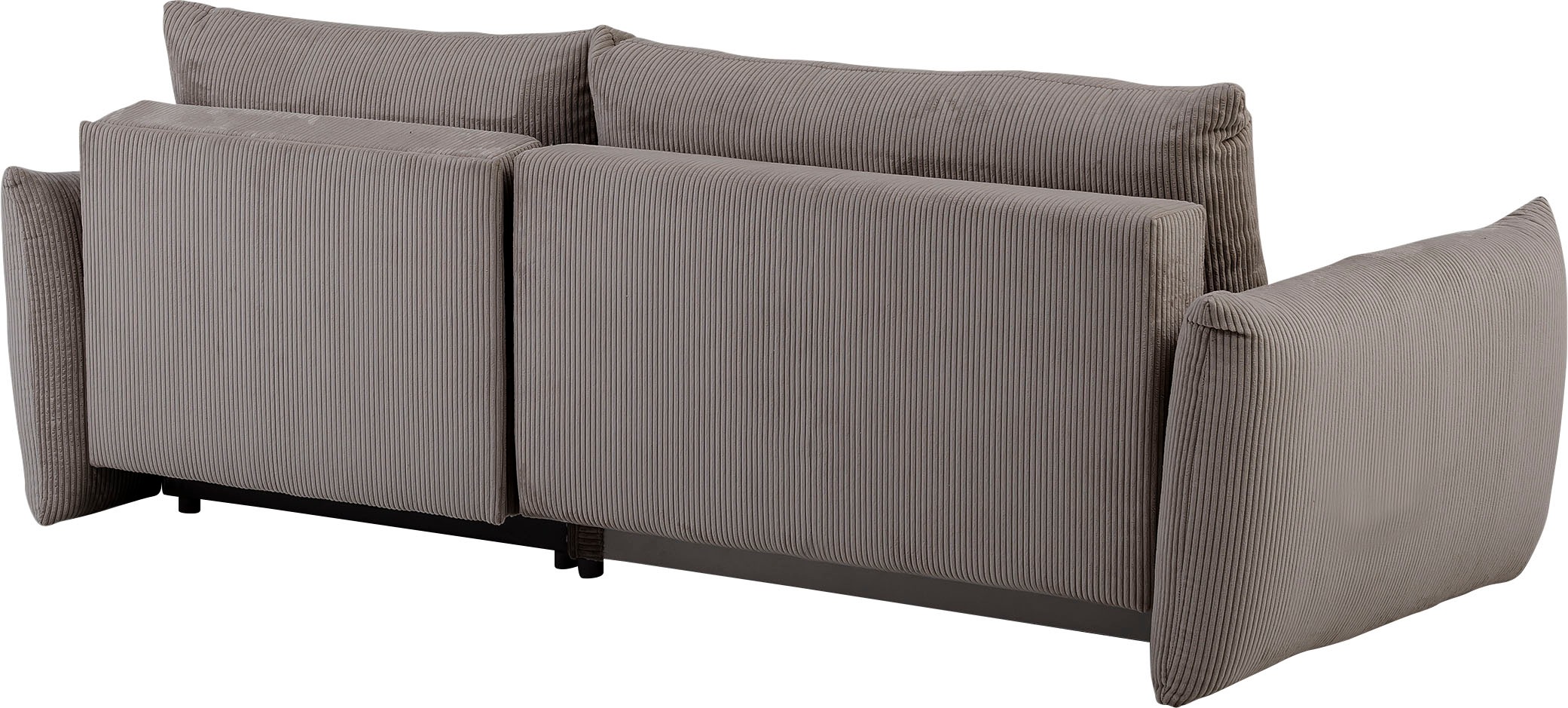 INOSIGN Ecksofa »MAVAS Schlafsofa mit Bettkasten, L-Form,«, ca.257/127cm (Liegefläche 212/145 cm), Cord, Chenille, Struktur