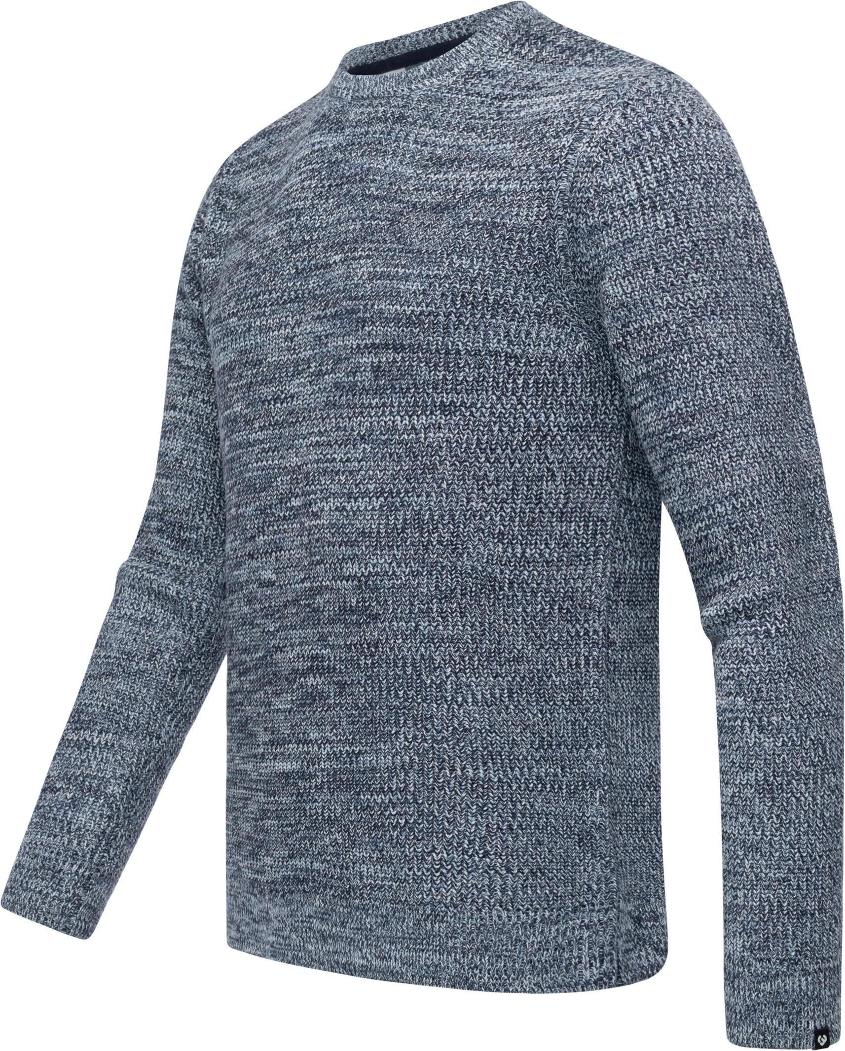 Ragwear Strickpullover »Aralt« stylischer Herren Sweatpullover mit Rippbündchen