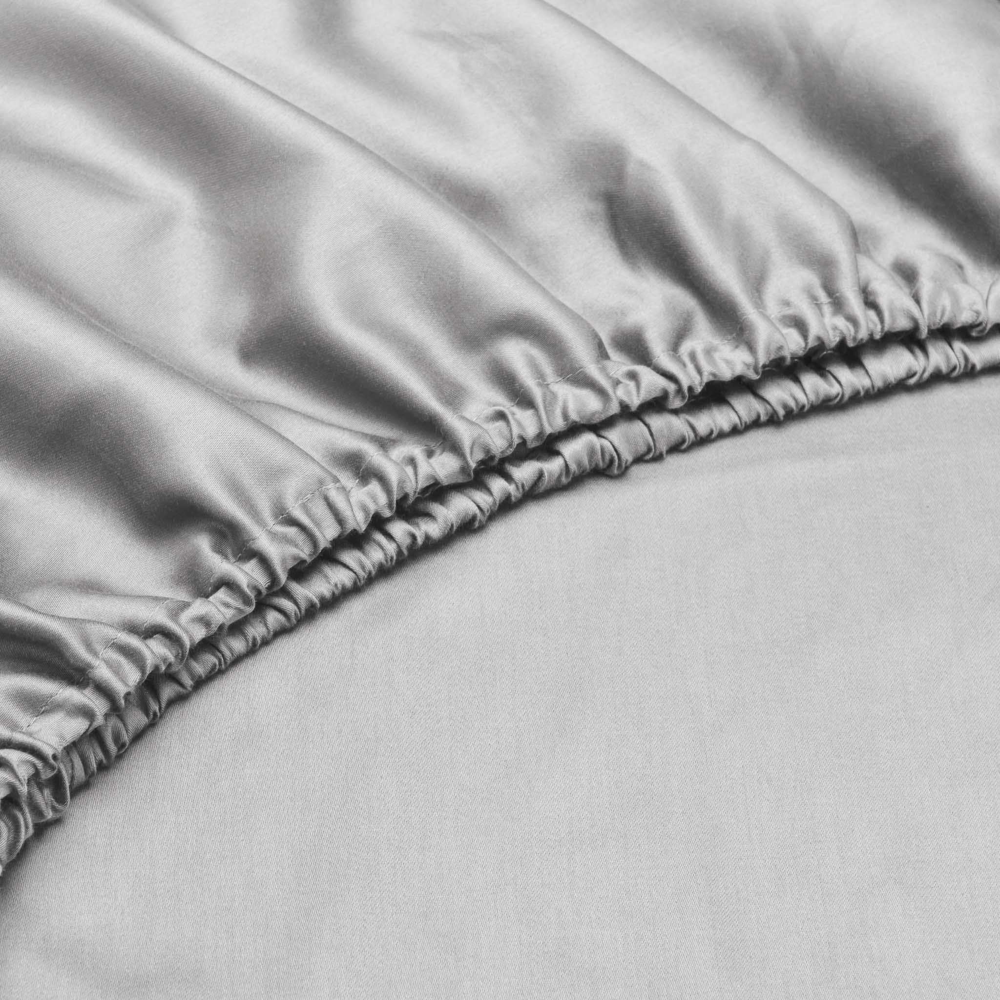 ZO HOME Spannbettlaken »Satinado«, Laken aus 100% Baumwolle, hochwertiges Mako-Satin, Betttuch ab 90x200
