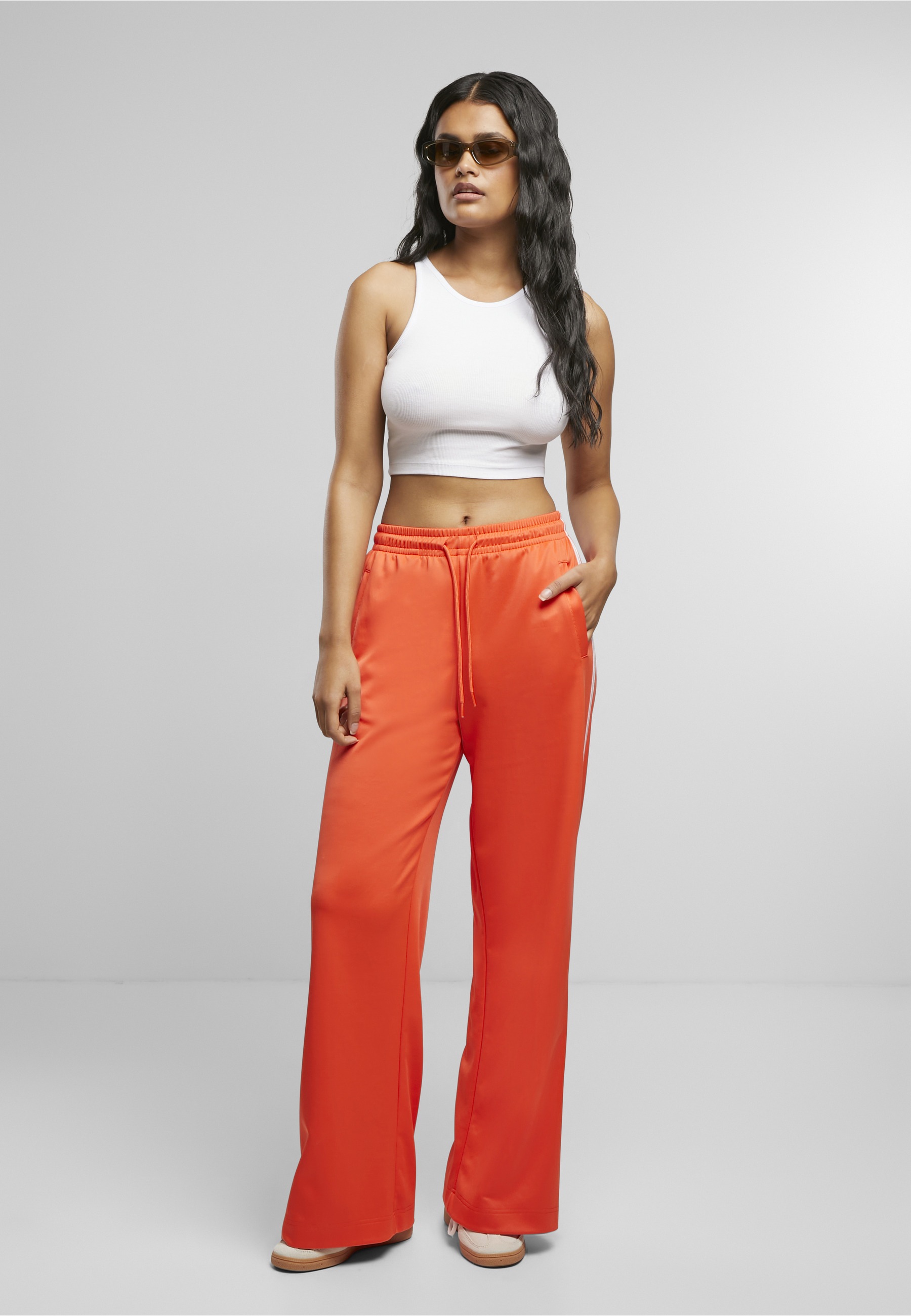 URBAN CLASSICS Jogginghose »Urban Classics Ladies Wide Leg Track Pants«