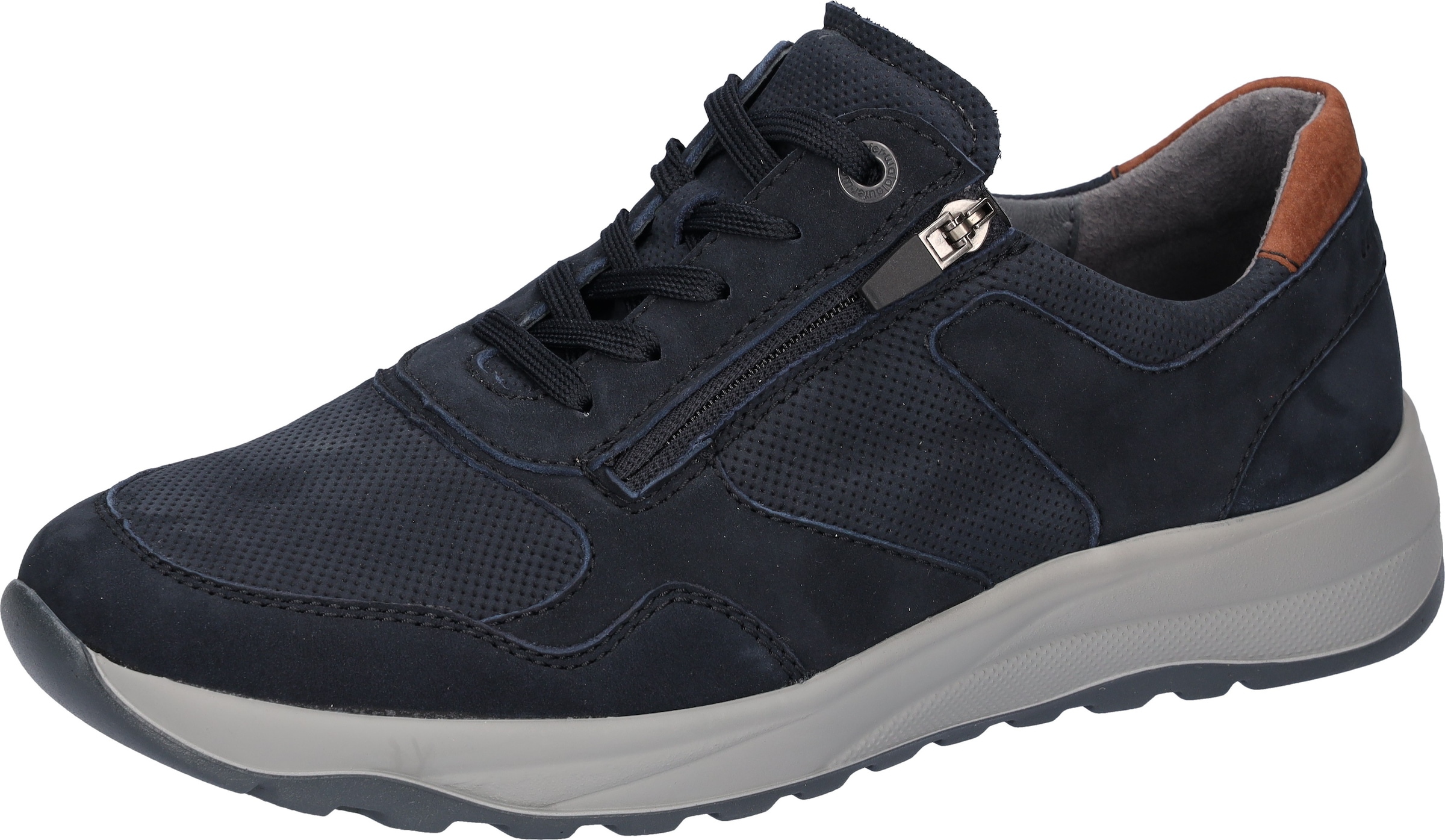 Waldläufer Schnürschuh "K-John" Schnürschuh, Bequemschuh, H-Weite, mit seitlichem Reißverschluss