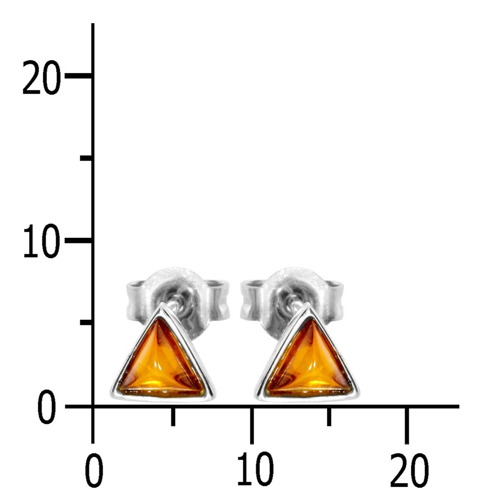 OSTSEE-SCHMUCK Paar Ohrstecker »Ostsee-Schmuck Ohrstecker Classic 6x6x6 mm«