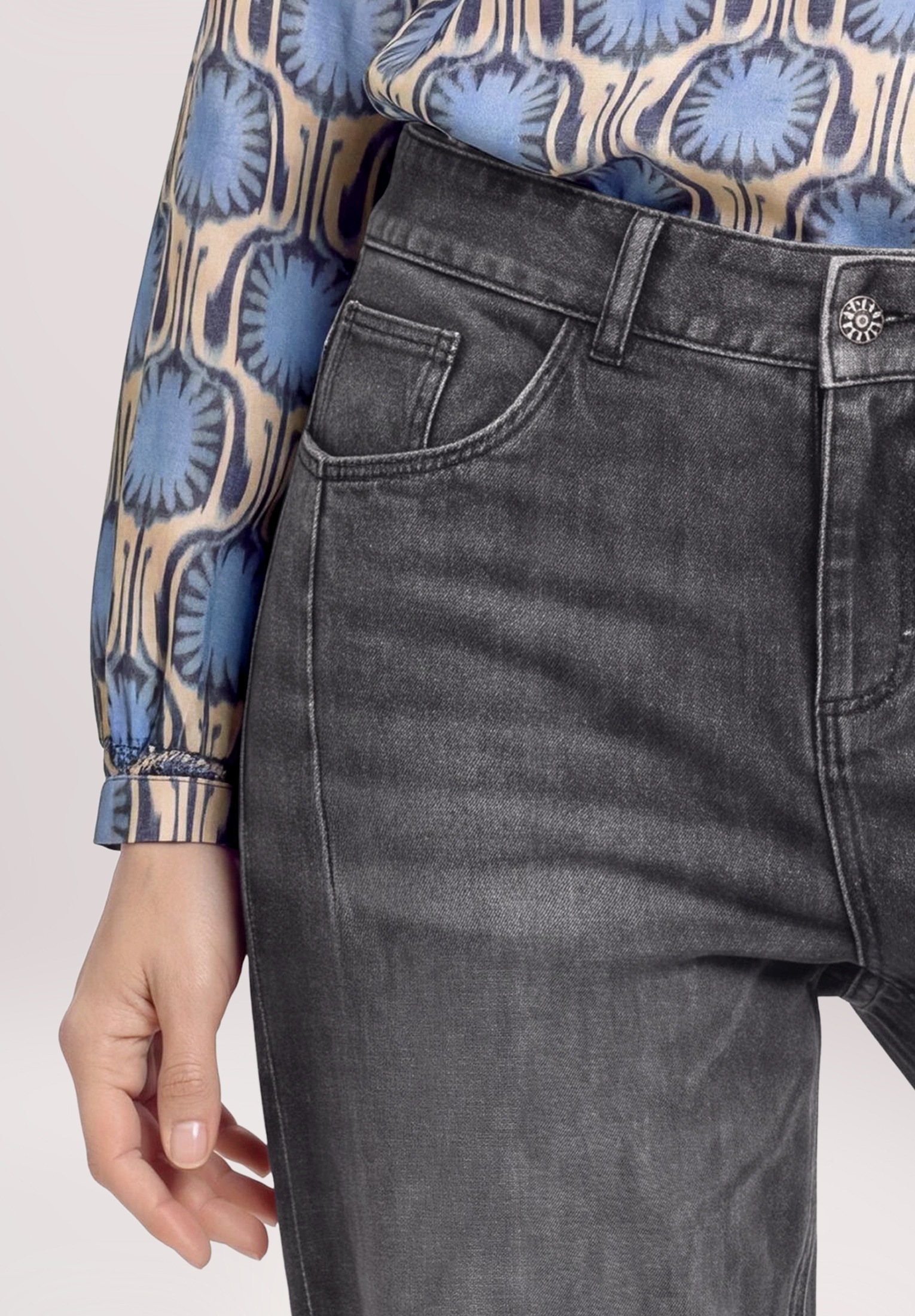 Cartoon Ankle-Jeans »Damen mit Waschung«