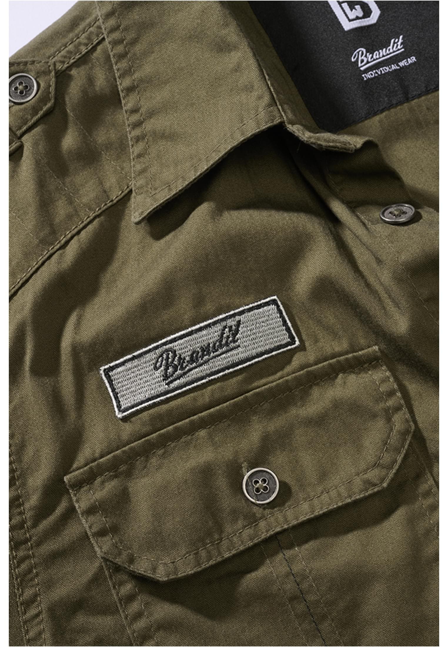 Brandit Langarmhemd »Brandit Herren Luis Vintage Shirt Short Sleeve«, (1 tlg.)