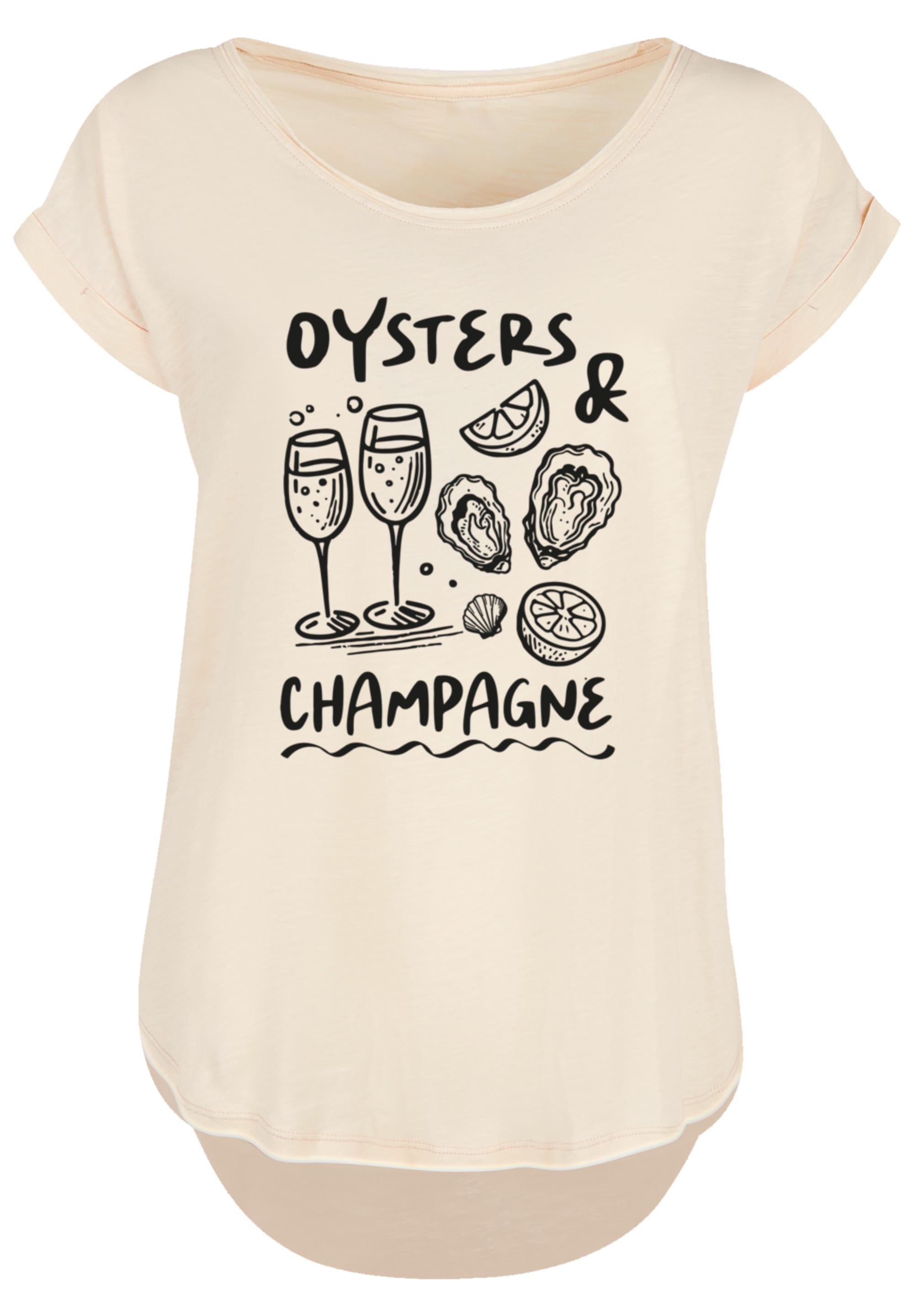 F4NT4STIC T-Shirt »Oysters And Champagne Summer«, Premium Qualität