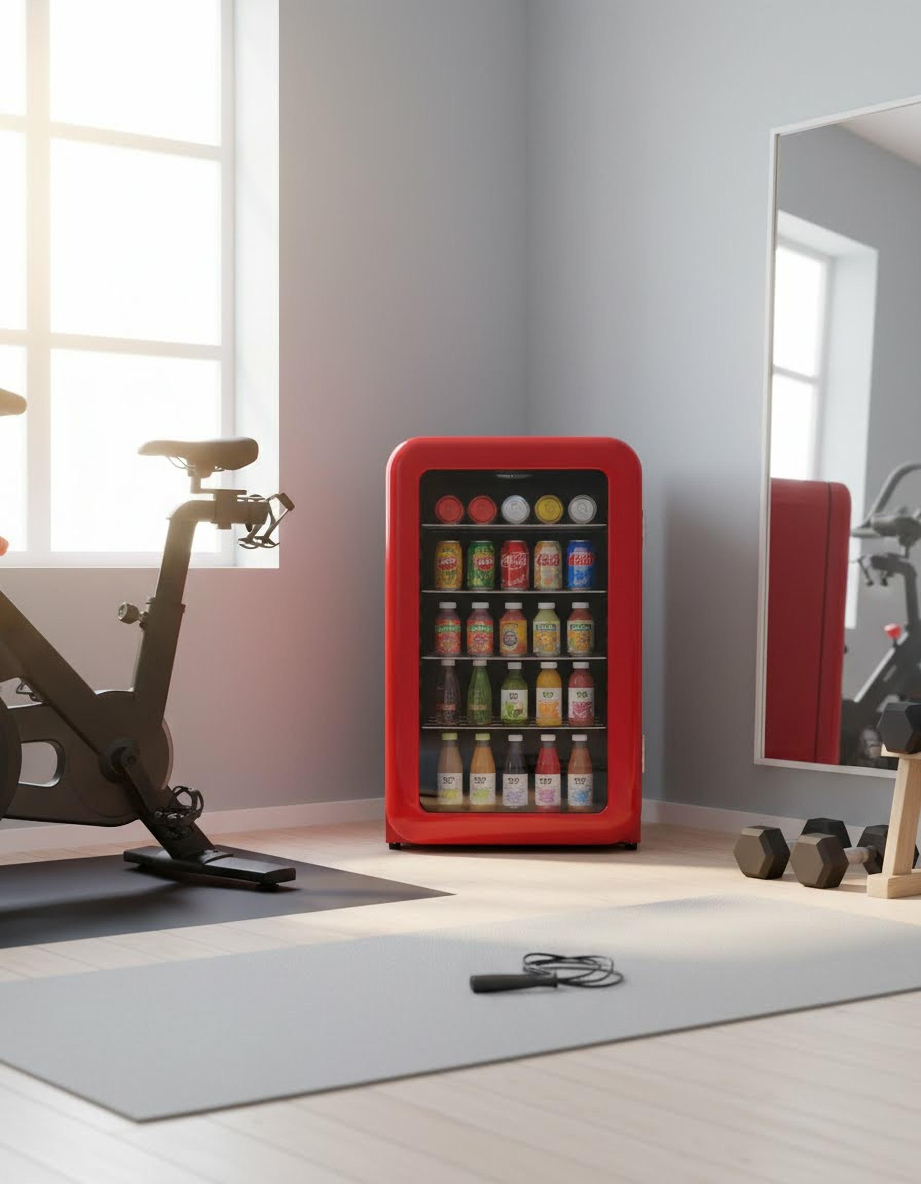 Hanseatic Getränkekühlschrank »HBC115ERRH red« 83,5 cm hoch 55 cm breit